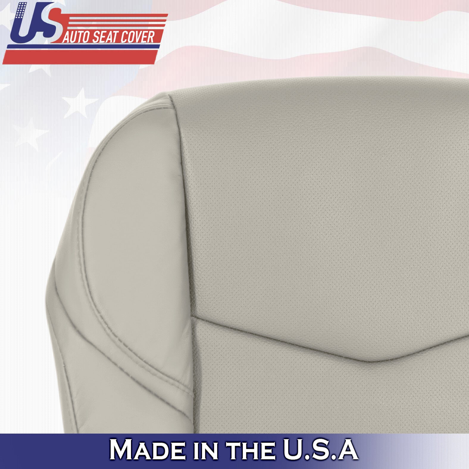 2015 to 2020 For Cadillac Escalade Driver Side Bottom Leather Seat Cover in Tan