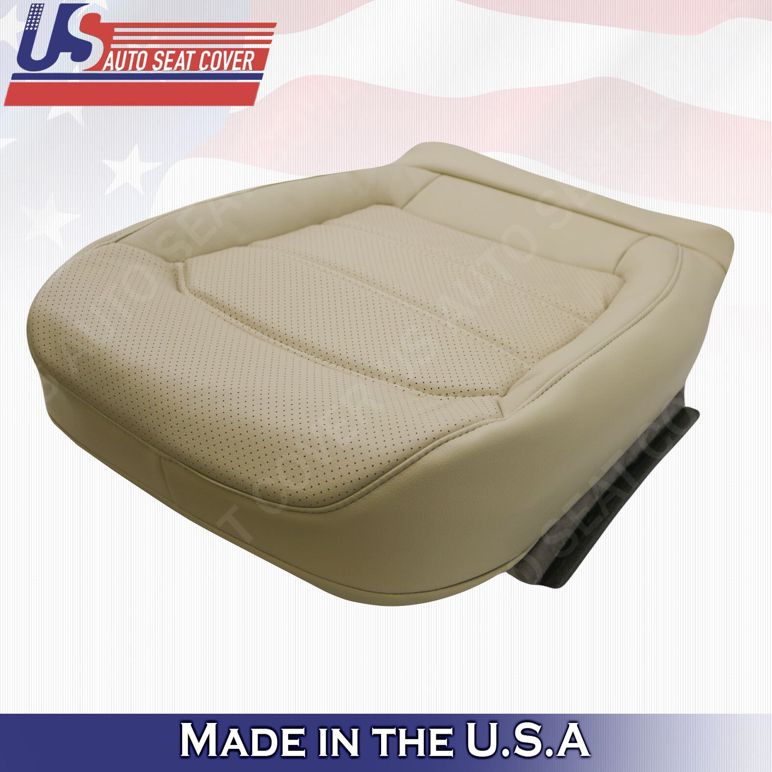 2012 to 2020 Fits For Volkswagen Passat PASSENGER Bottom Leather Seat Covers Tan