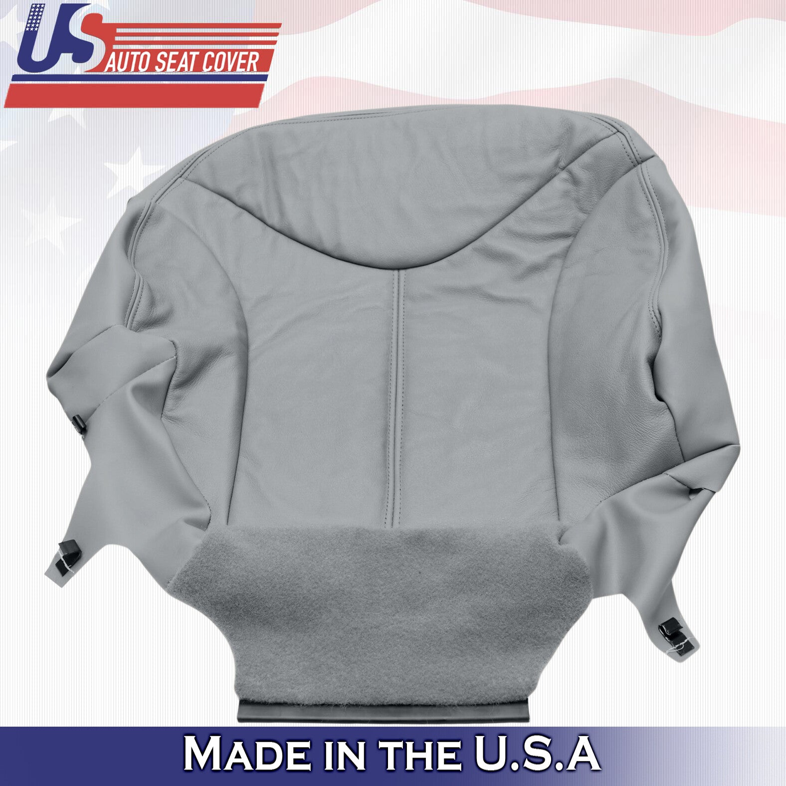 1999 2000 For GMC Yukon XL SLT SLE Passenger Bottom Leather Seat Cover Gray