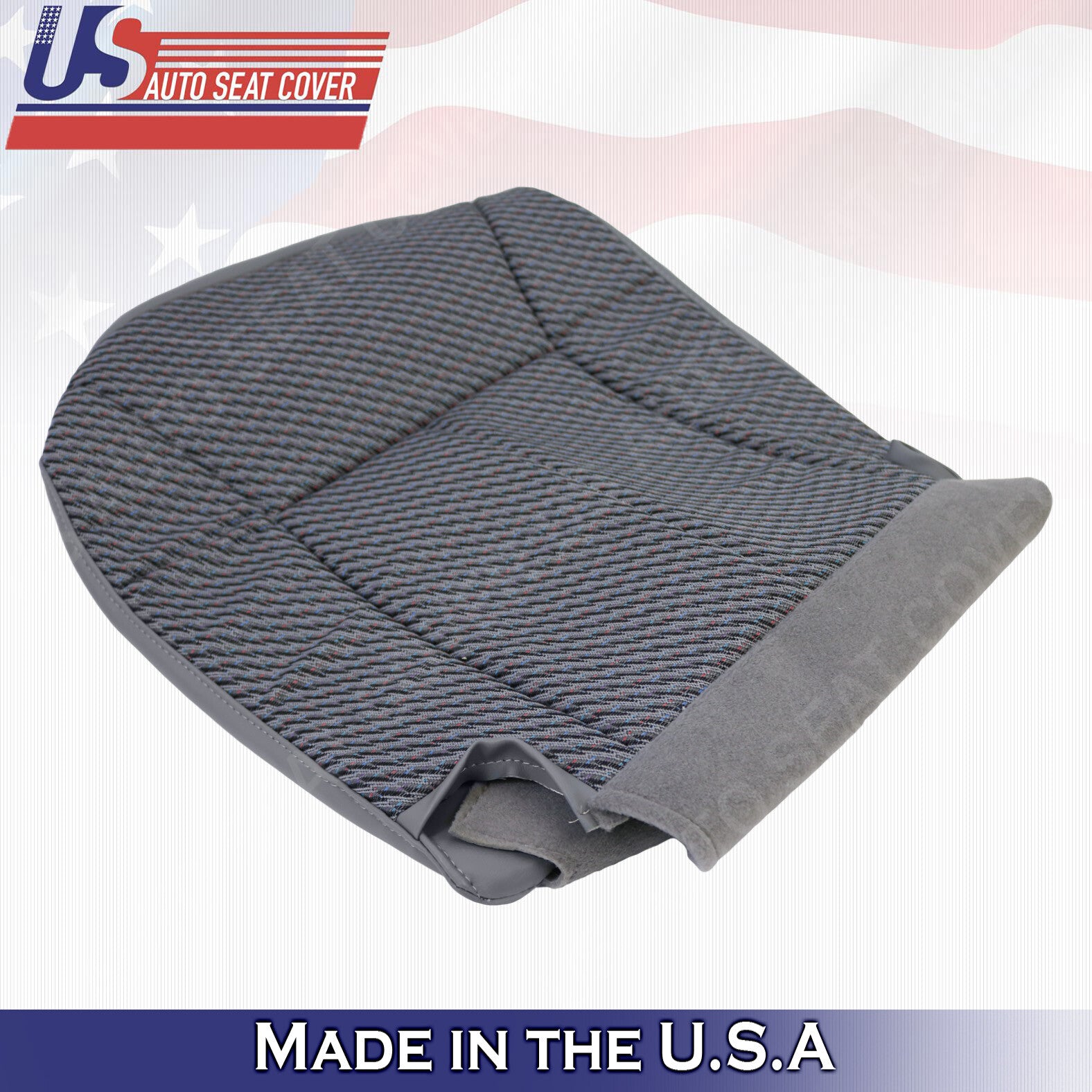 1998 - 2002 W/T Fits Dodge Ram Driver Front CLOTH Seat Replacement Covers Gray