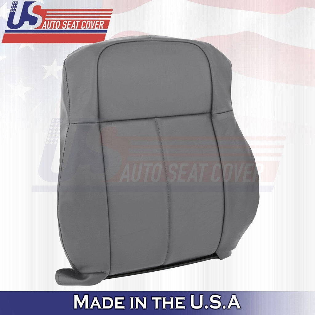 2005 to 2010 Fits Chrysler 300C Limited Driver Top Bottom Leather Cover Gray