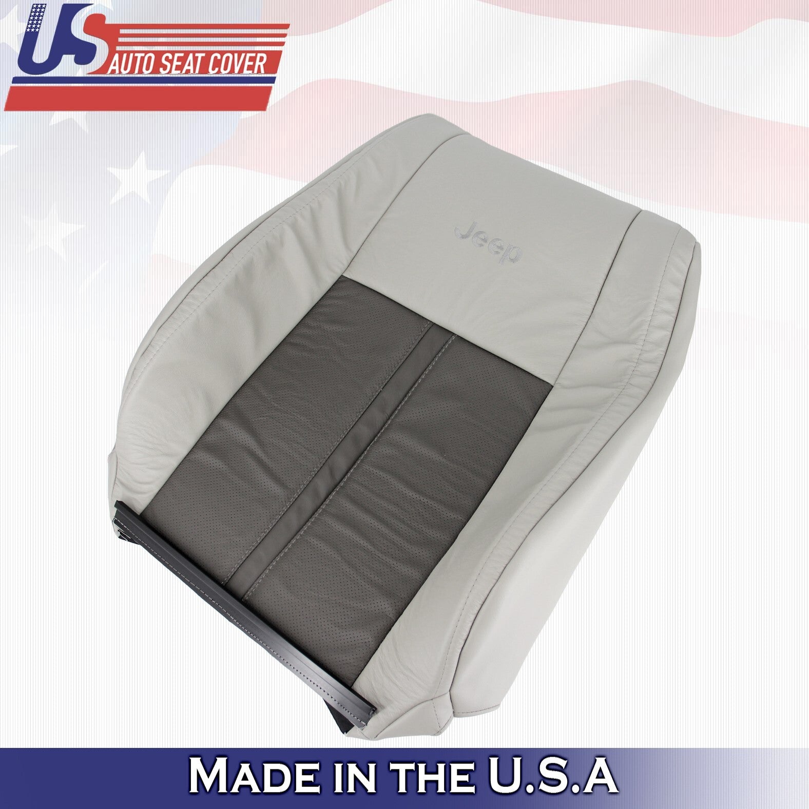 2005 For Jeep Grand Cherokee Limited Front Driver Top Leather Seat Cover Tan