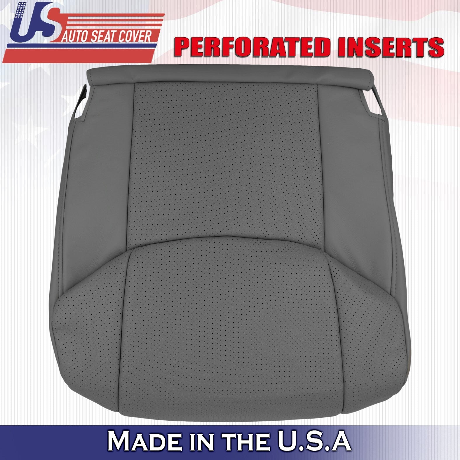 2005 2006 For Toyota Avalon Passenger Bottom Perforated Leather Cover Graphite