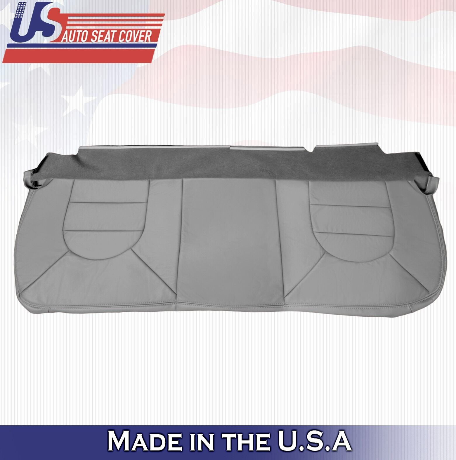 2000 For Ford F250 F350 F450 F550 Lariat Rear Bench Bottom Leather Cover Gray