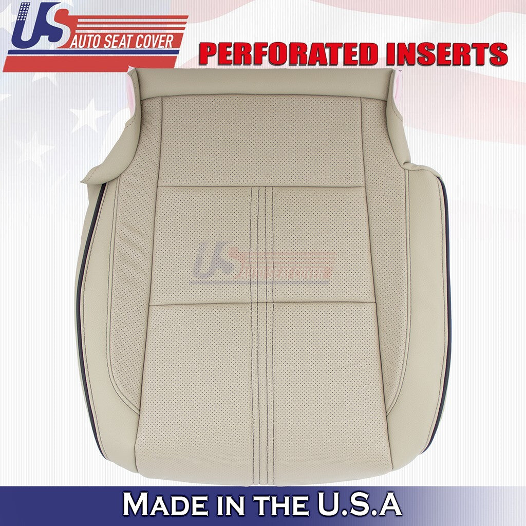2017 to 2020 For Acura MDX Driver Bottom w/ Perforated Leather Seat Cover Tan