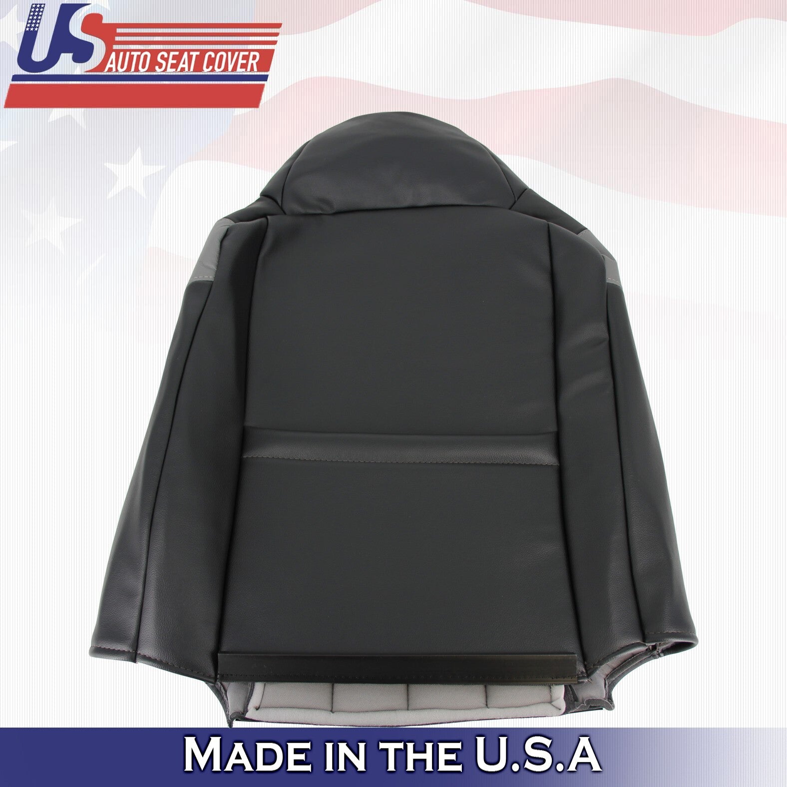 2005 For Ford F250 F350 Harley Davidson Driver Top & Bottom Leather Covers Black