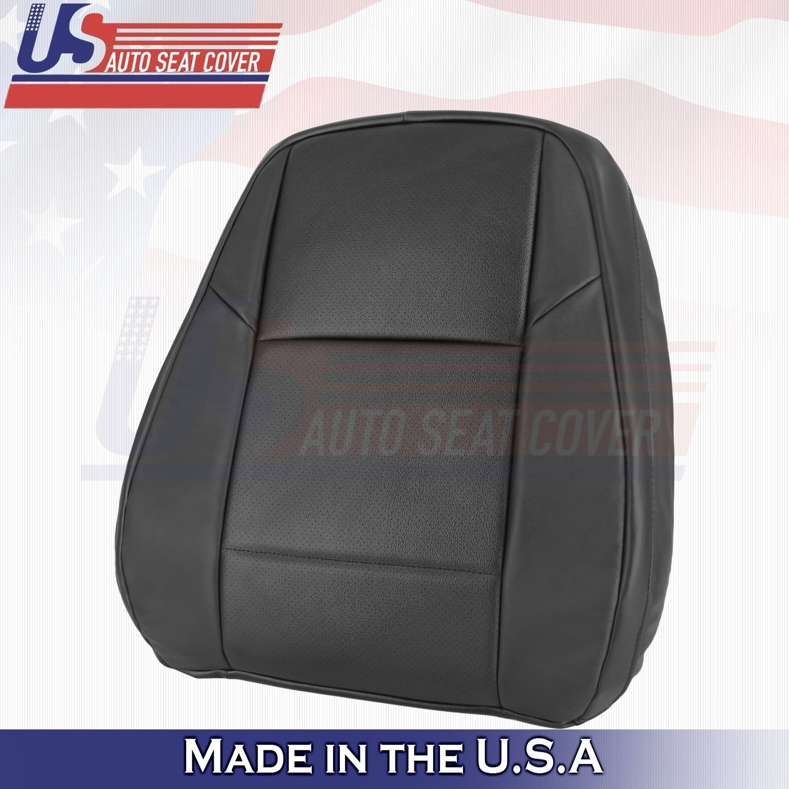 2013 to 2018 For Lexus ES350 Driver Bottom & Top Perforated Leather Cover Black