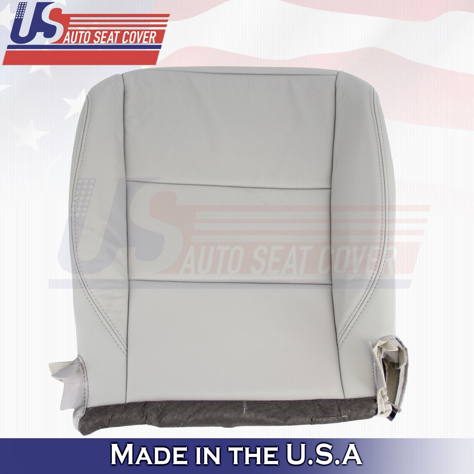 2017 to 2020 Fits Toyota Sienna Passenger Bottom & Top Leather Cover Ash Gray