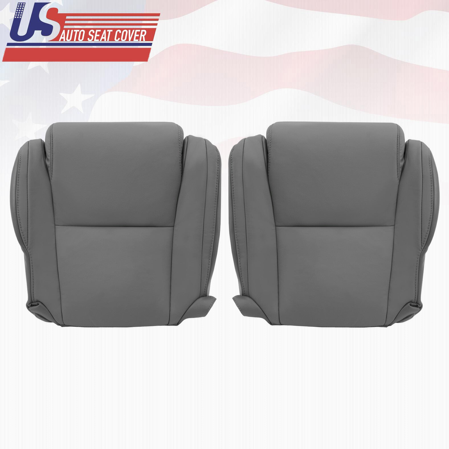 Fits 2007-2013 Toyota Tundra Bottoms Gray Leather Seat Cover w/ extra seam
