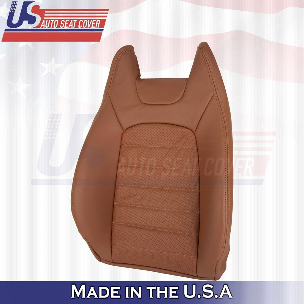 2015 to 2021 For Mercedes Benz C350 Passenger Bottom &Top Vinyl Seat Cover Brown