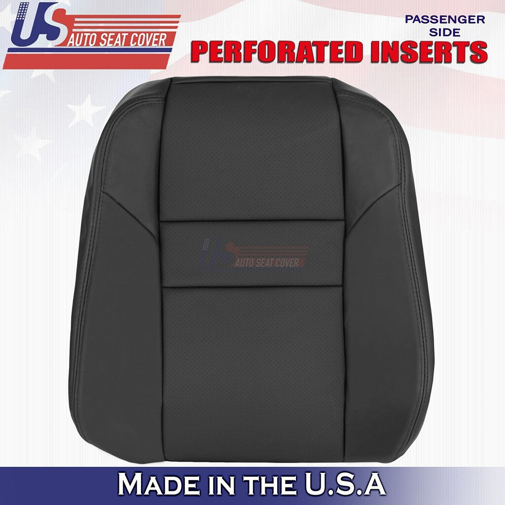 2004 to 2008 For Acura TSX Driver Bottom & Top Perforated Leather Covers Black