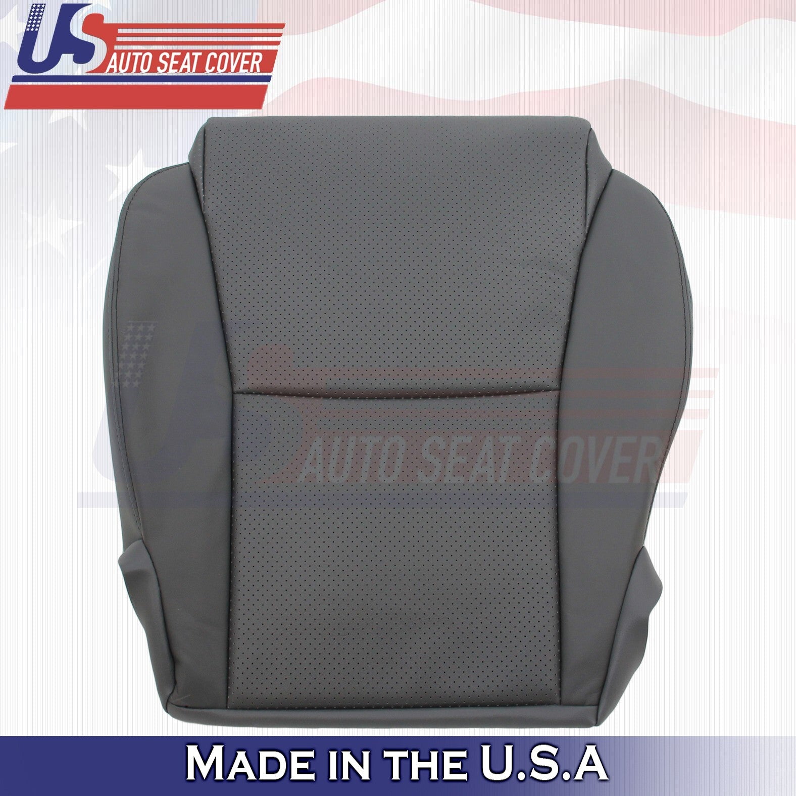 2004-2008 FOR Toyota Solara Driver Passenger Bottoms Leather Cover Dk Gray