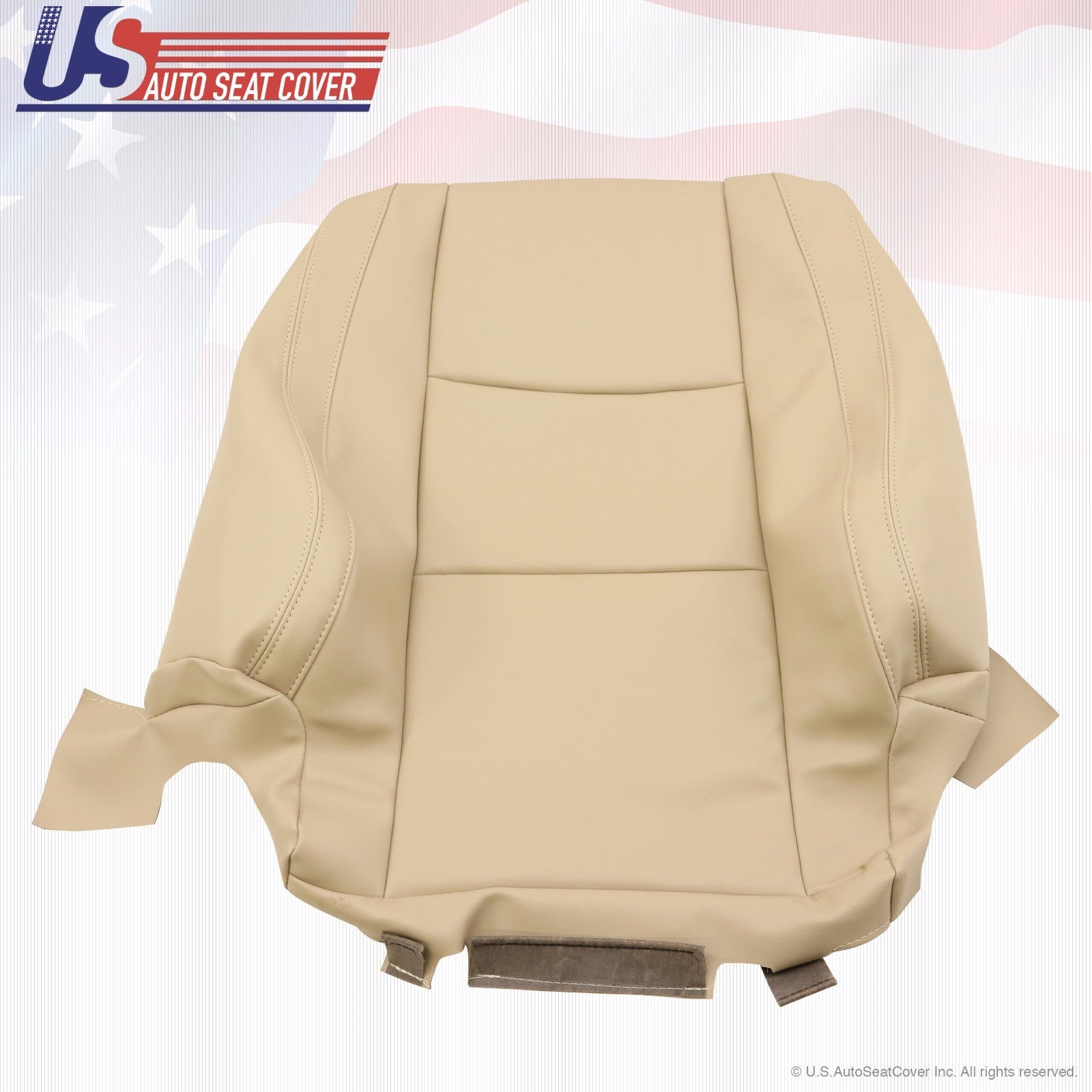 Fit 2003 - 2009 Lexus GX470 Front Passenger Bottom & Lean Back Leather Cover TAN