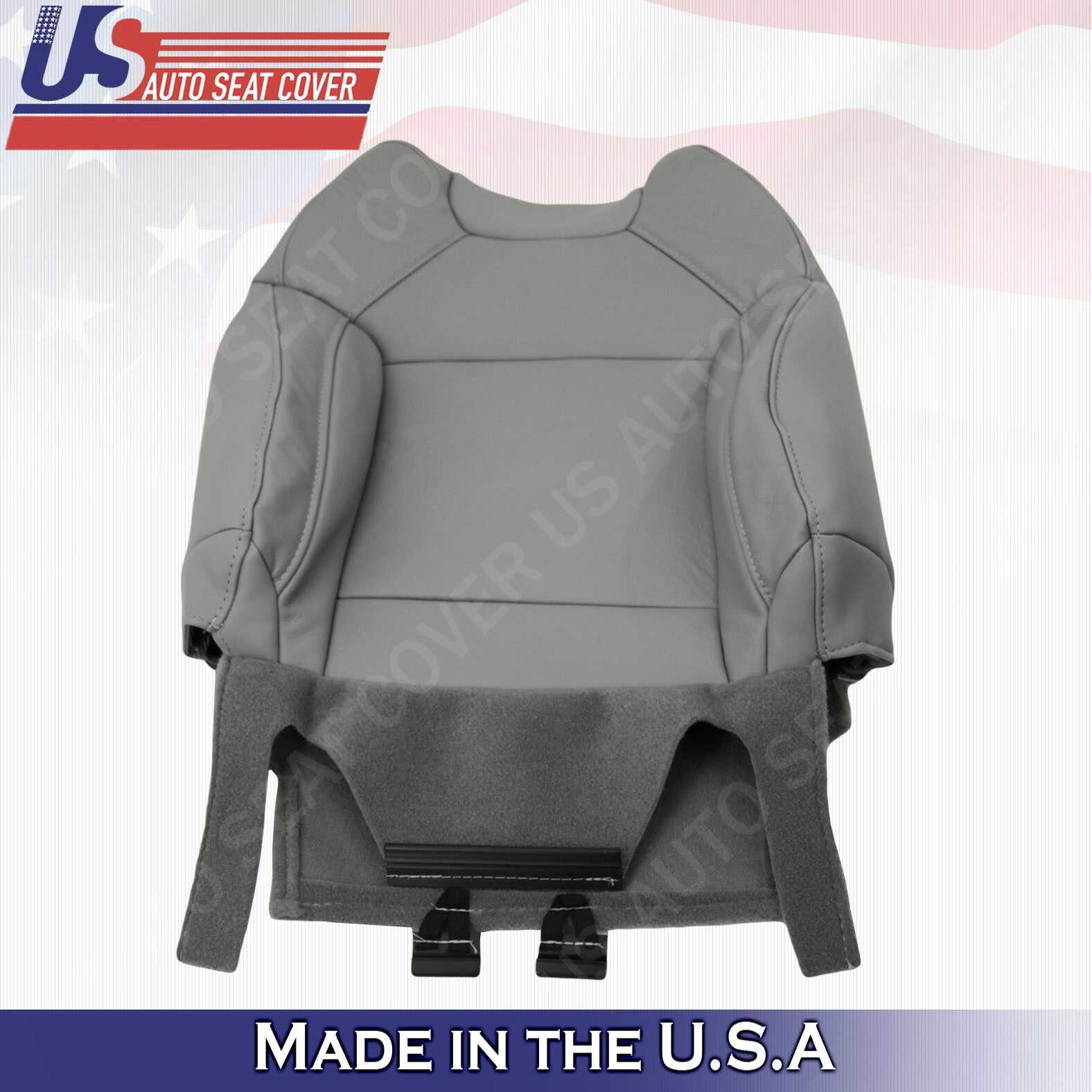 2017 2018 For Acura MDX 2x Top & 2x Bottom Package Leather Seat Covers Gray