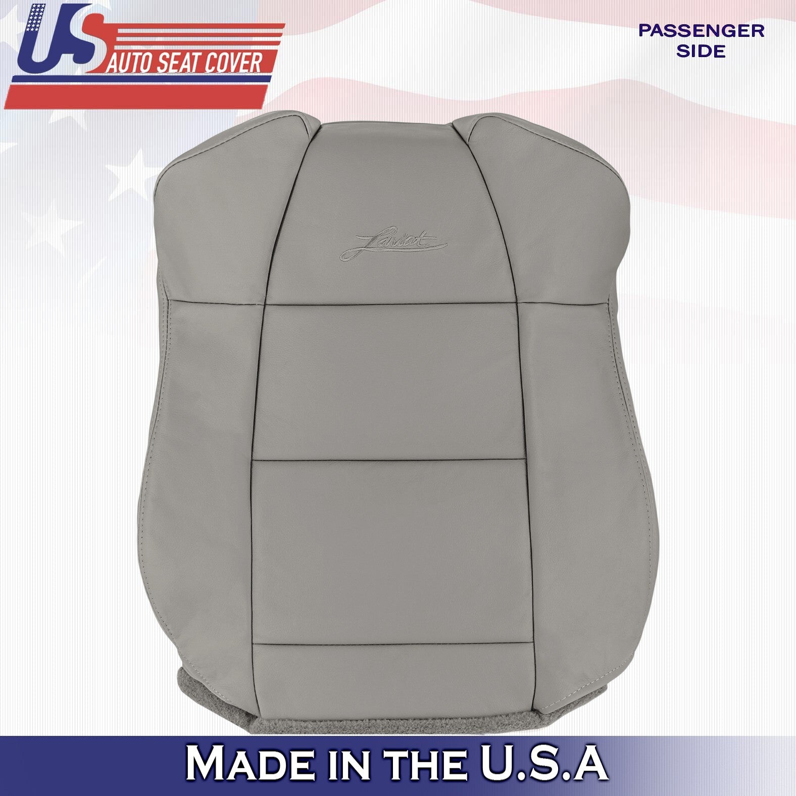 2003 For Ford F150 Extended Cab Passenger Top Leather Seat Cover Med Graphite