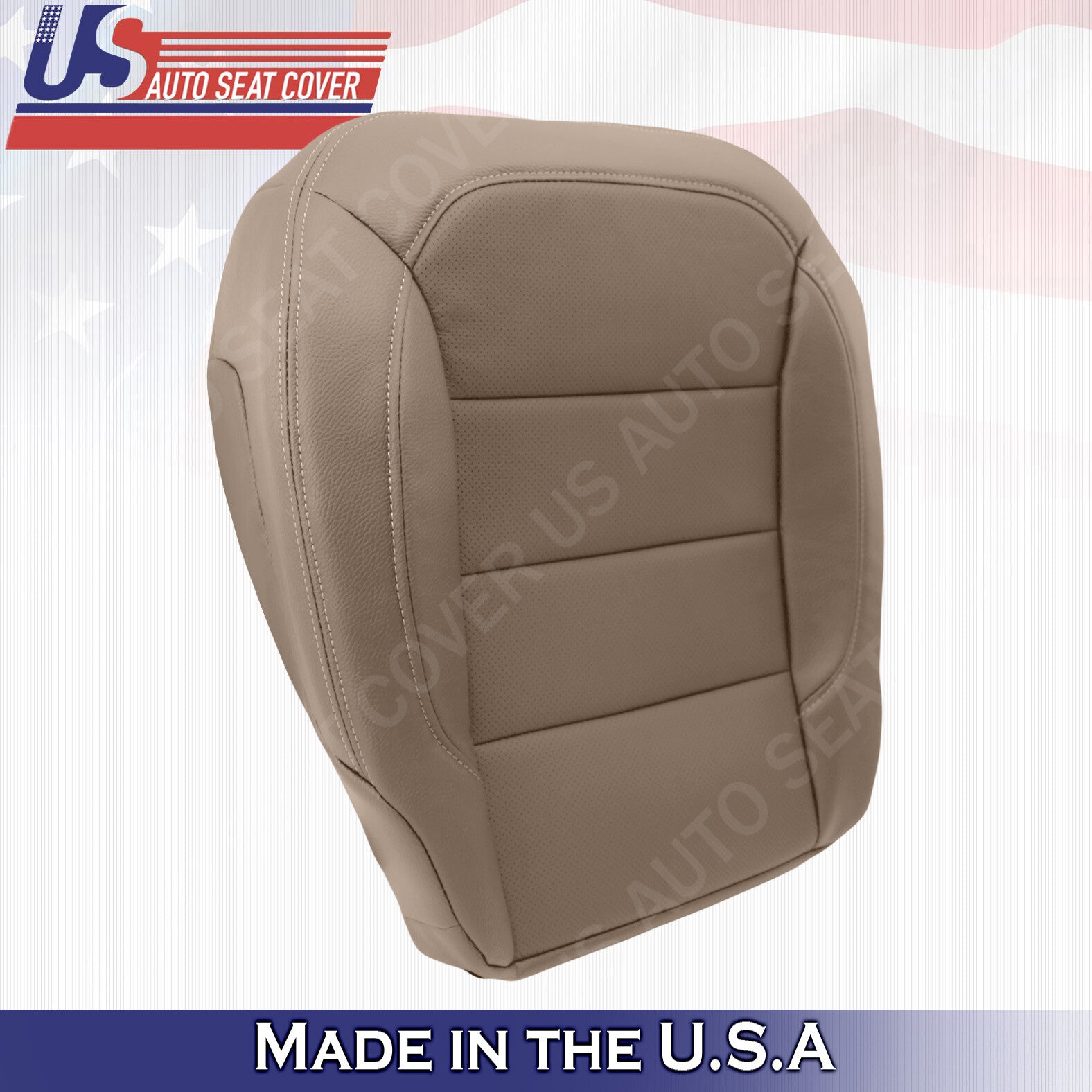 For Mercedes-Benz ML350 Tan DRIVER Bottom Perf. Leather Cover 2012 13 2014 2015