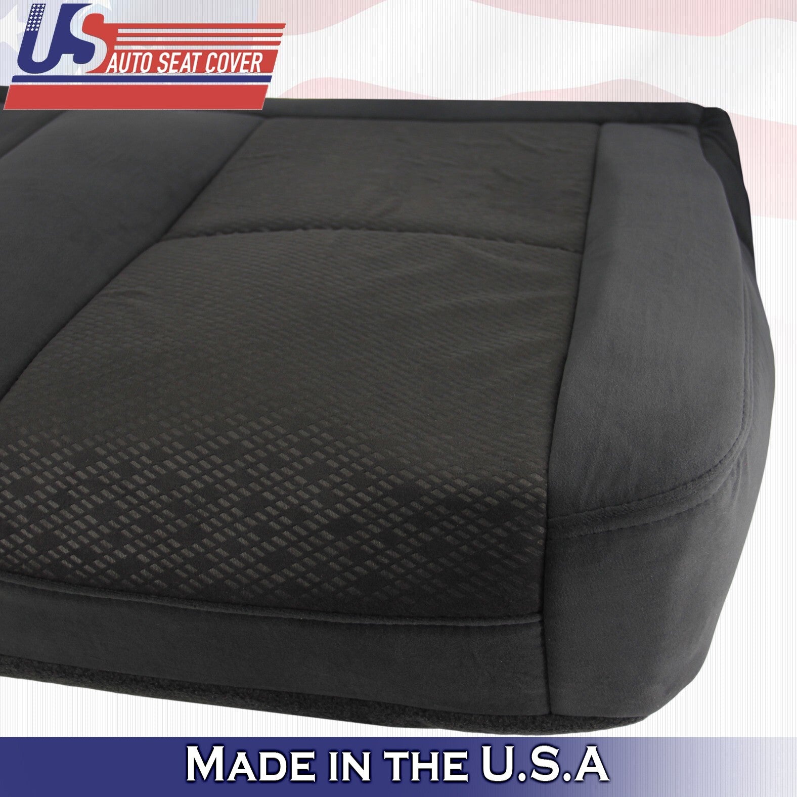 2009 For GMC Sierra 1500 2500 3500 Rear Driver Top & Bottom Cloth Covers Black