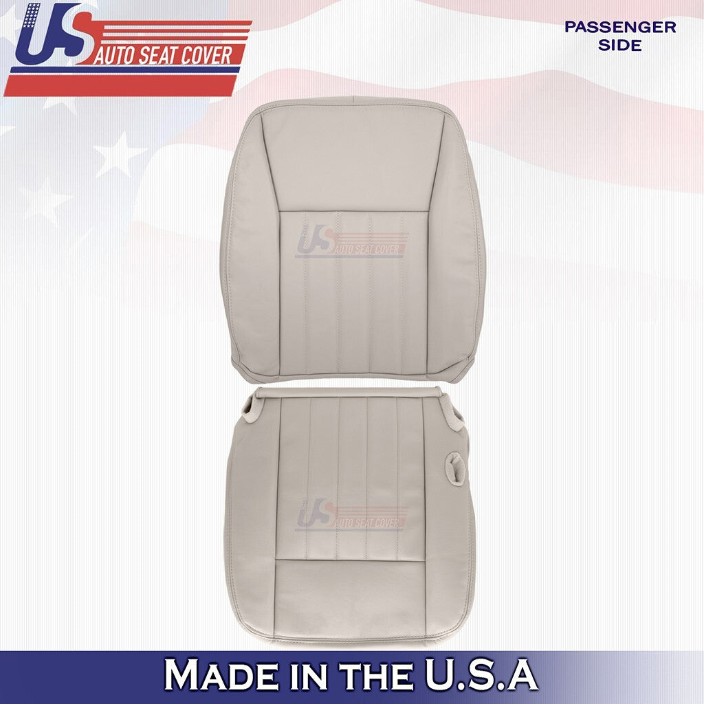 2003 to 2005 For Lincoln Town Car Passenger Bottom & Top Leather Cover Light Tan