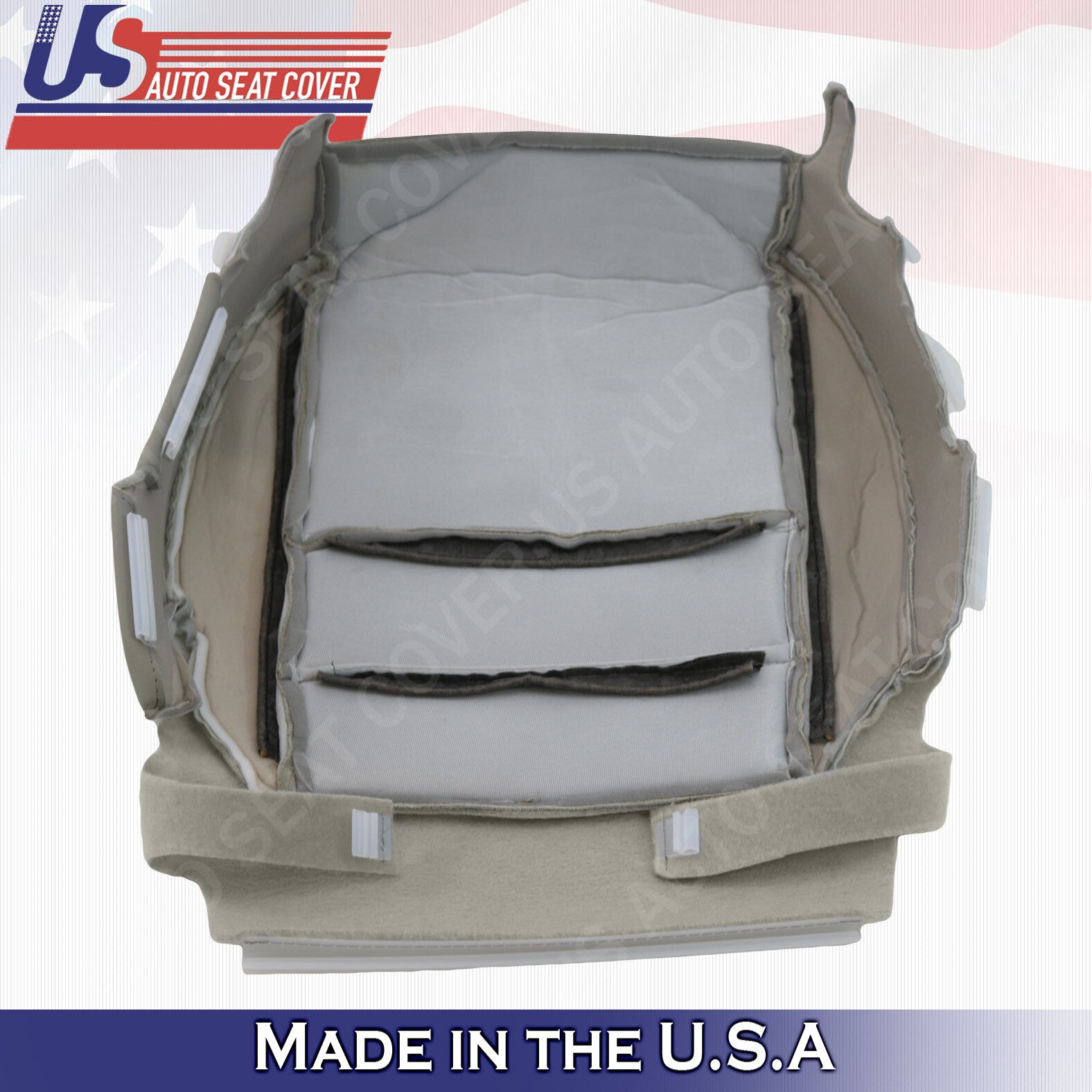 DRIVER & PASSENGER Bottoms Perforated Leather Cover GRAY For 2007-2012 Acura MDX