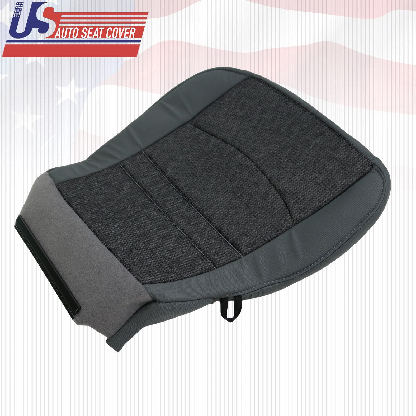 2013 to 2018 Fits Dodge Ram SLT Outdoorsman Driver Bottom Cloth Seat Cover Gray