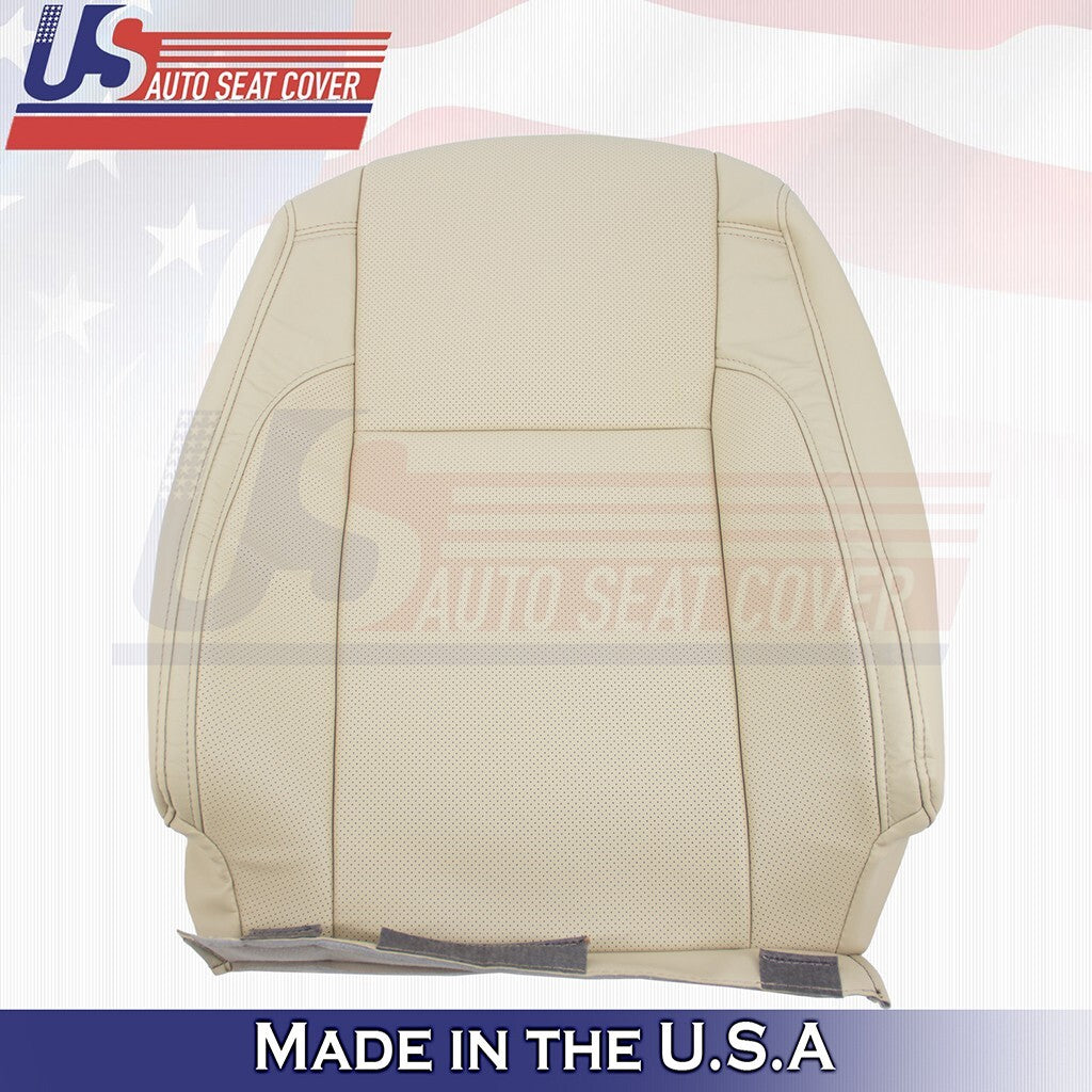 2014 2015 2016 2017 Fits Toyota Highlander Passenger Top Leather Seat Cover Tan