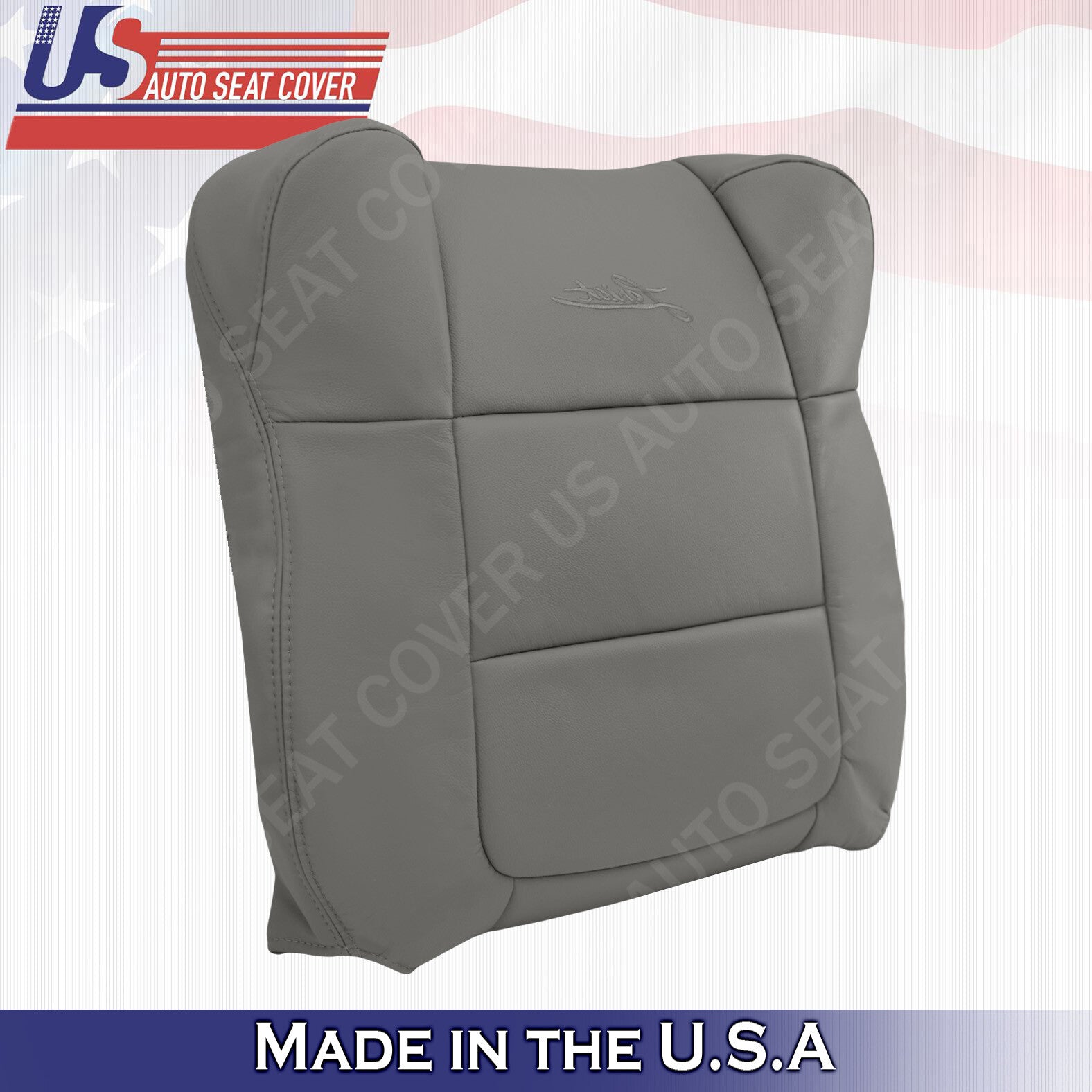 Ford F150 Lariat FX4 RIGHT UPPER Leather Seat Cover flint Gray 2001 2002 2003