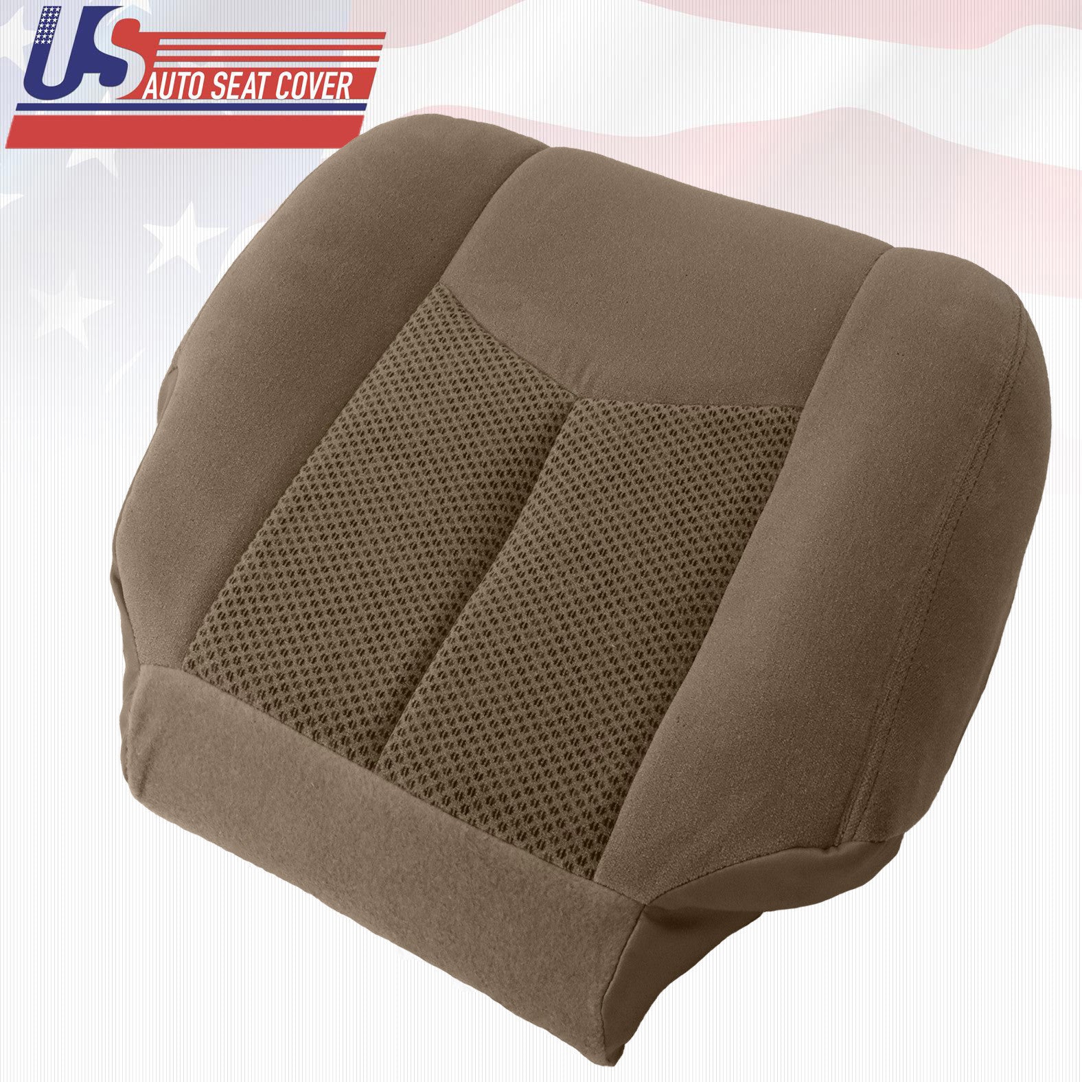 2003 to 2007 For Chevy Silverado 3500 Passenger Bottom Cloth Seat Cover Tan