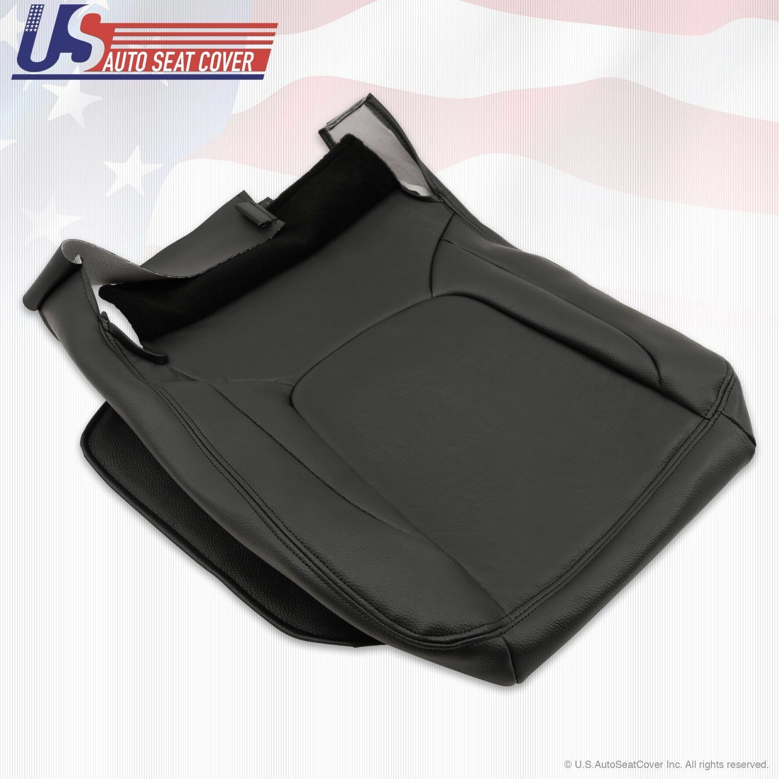 2005 For Dodge Ram Laramie Driver Bottom Replacement Leather Seat Cover Gray