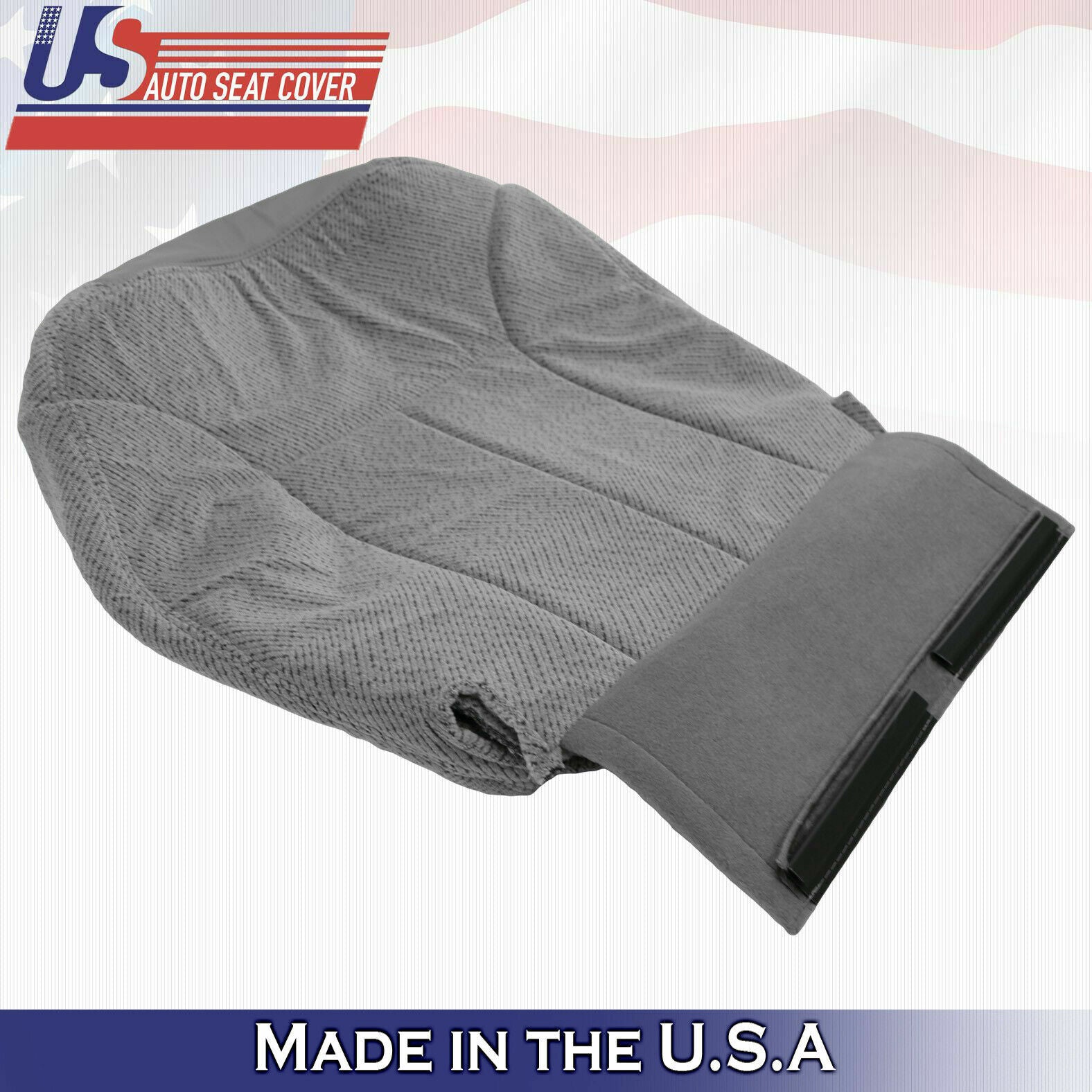 1995 to 1999 For Chevy Suburban 2 Tops 2 Bottoms 2 Armrest Cloth Seat Cover Gray