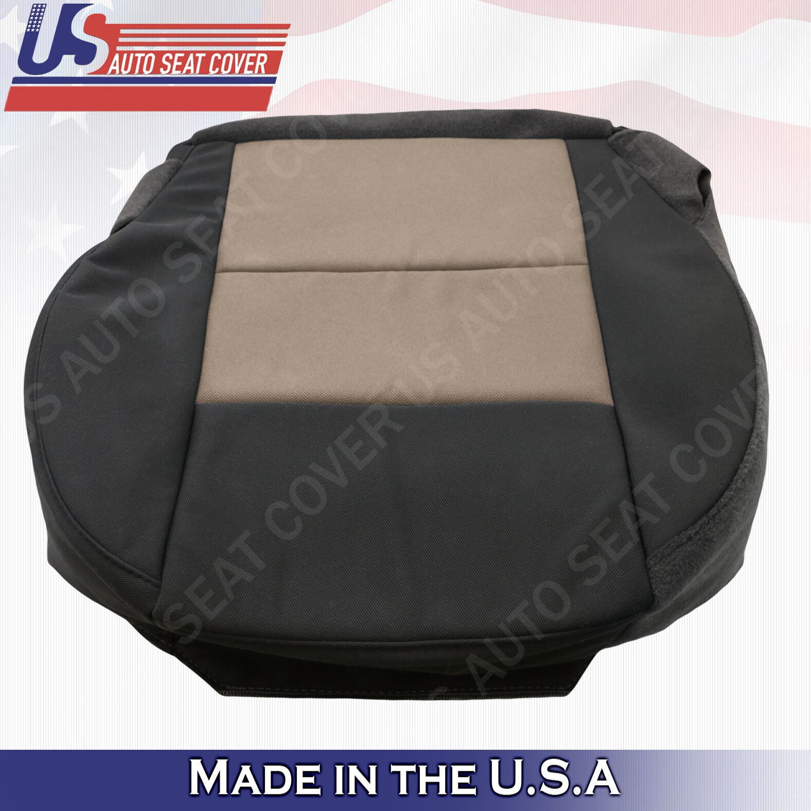 2003 to 2011 Ford Ranger XL Driver Passenger Bottoms Cloth Cover 2tone Black Tan