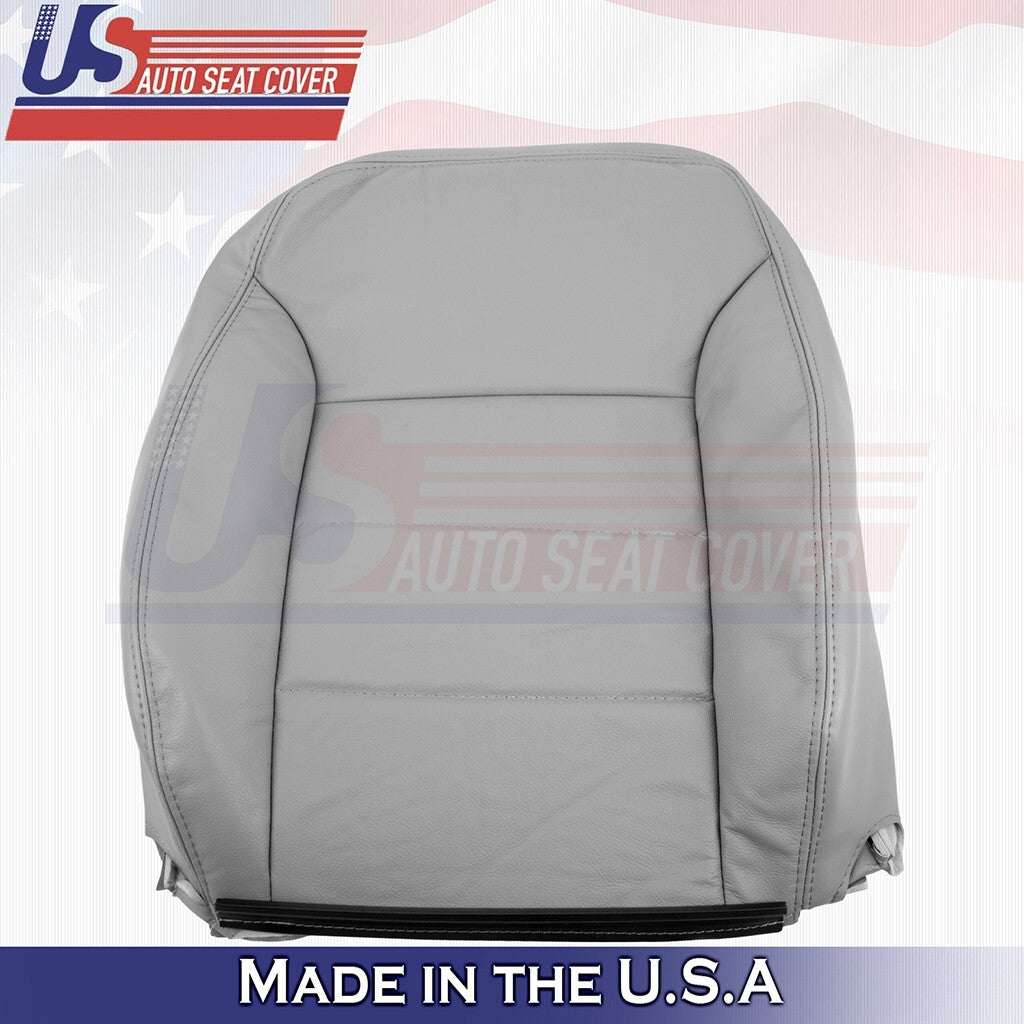 1999 to 2004 For Volkswagen Jetta Driver Bottom & Top Vinyl Seat Cover Gray