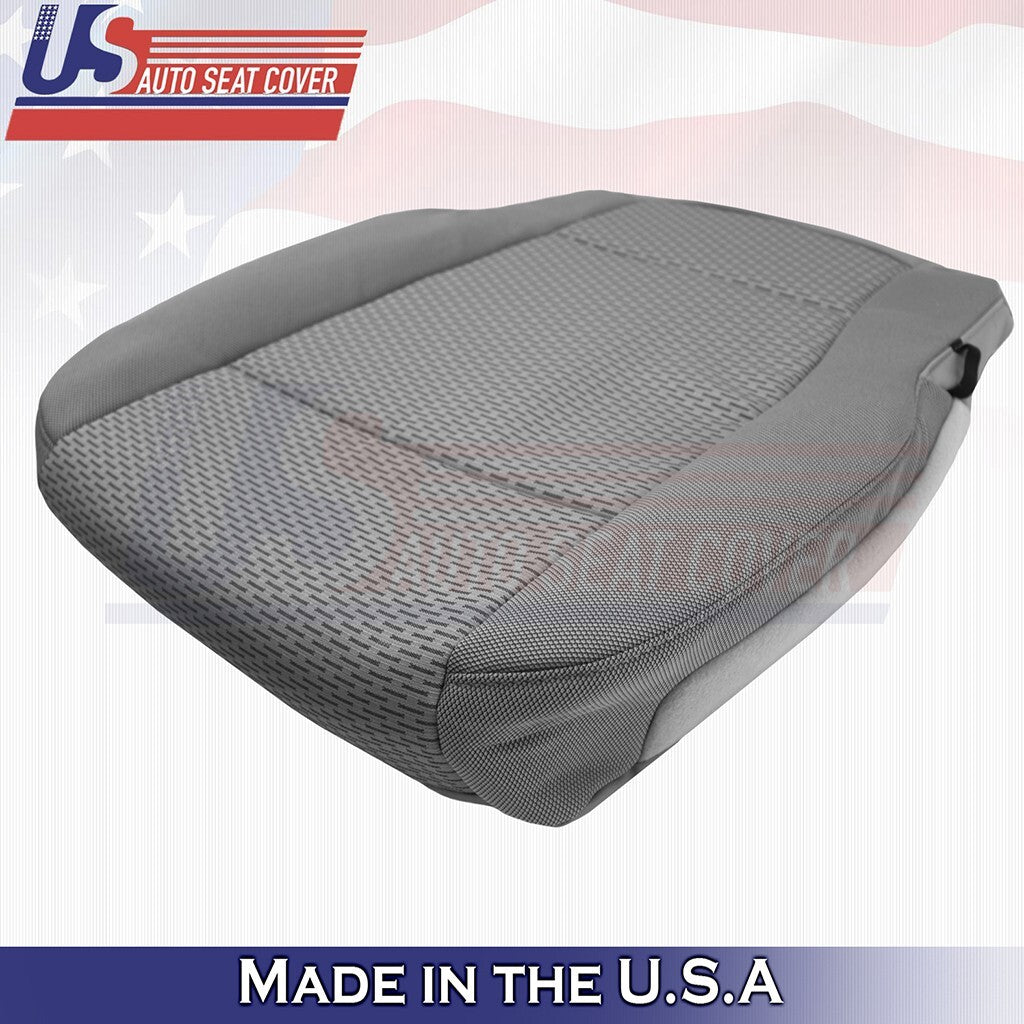 Passenger Bottom Cloth Seat Cover Med Gray 2015 to 2019 Fits Ford F150 XLT