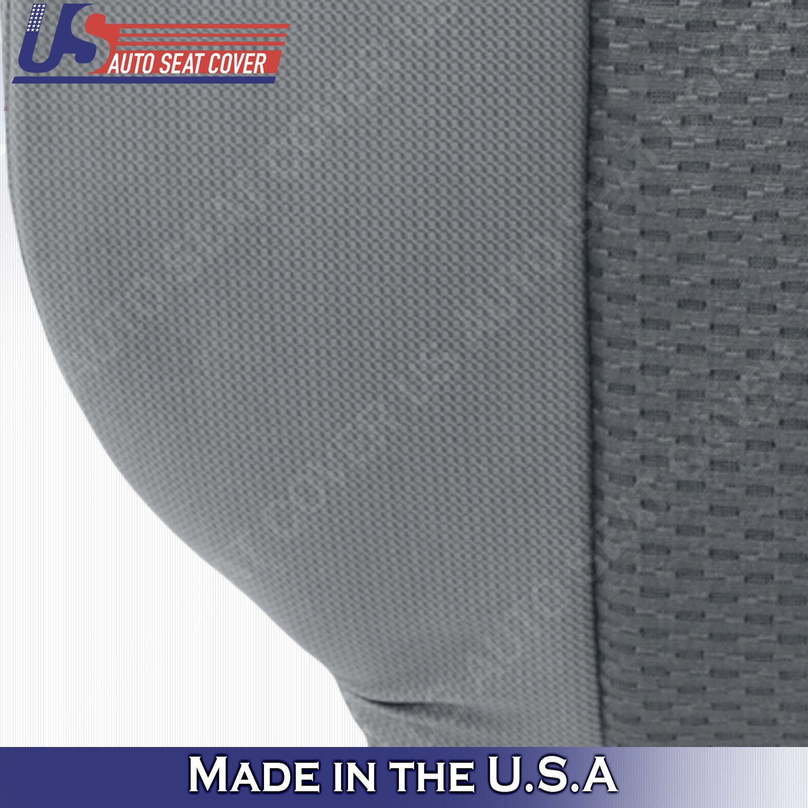 For 2011 to 2014 Ford F150 Driver side Top Cloth Seat Cover Steel Gray