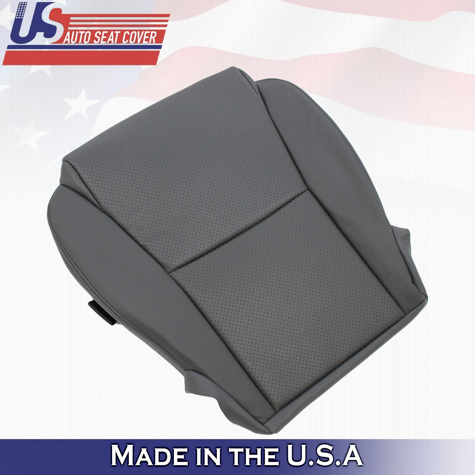 2008 For Toyota Solara Convertible Front Driver Bottom Leather Seat Cover Gray
