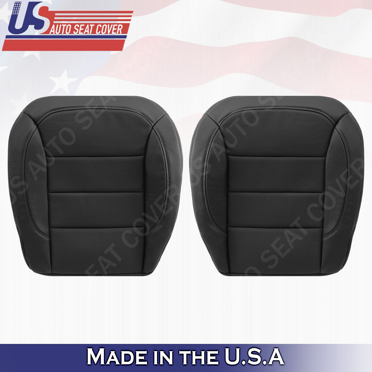 For 2012 to 2015 Mercedes Benz ML350 ML 550 Bottom Perforated Leather Seat Black