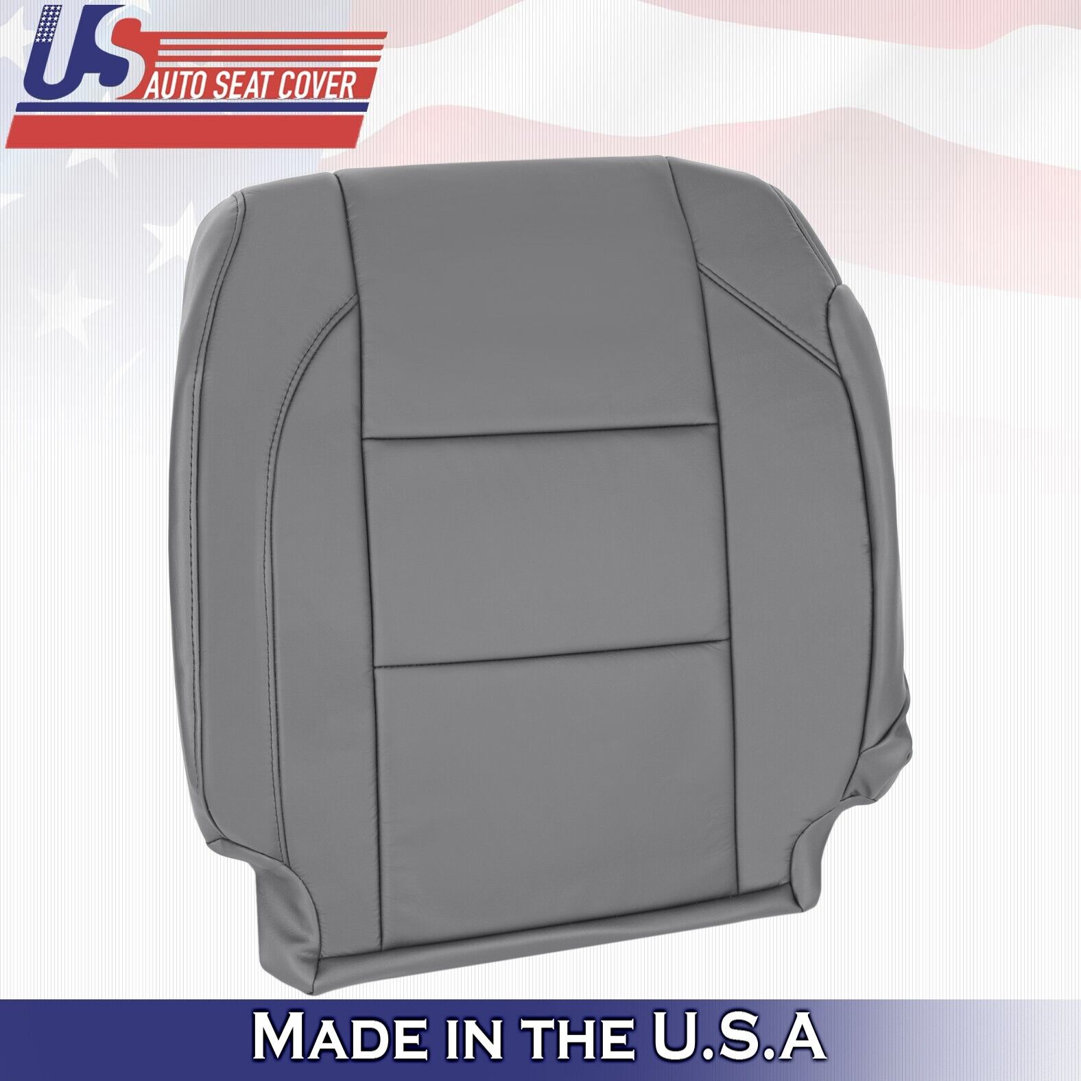 2005 to 2015 For Nissan Armada Titan Passenger Side Top Leather Seat Cover Gray