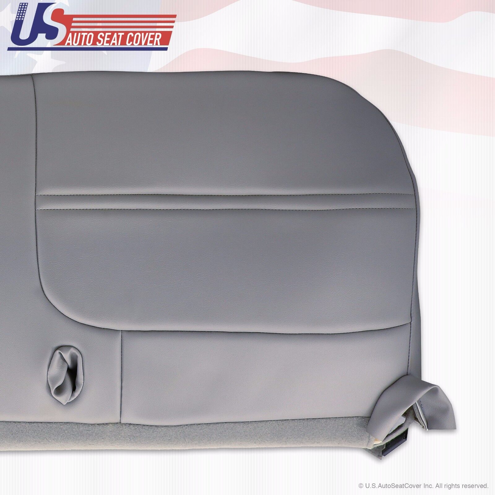 1999 to 2002 Fits Ford F250 F350 Work Truck Bench Bottom Vinyl Seat Cover Gray