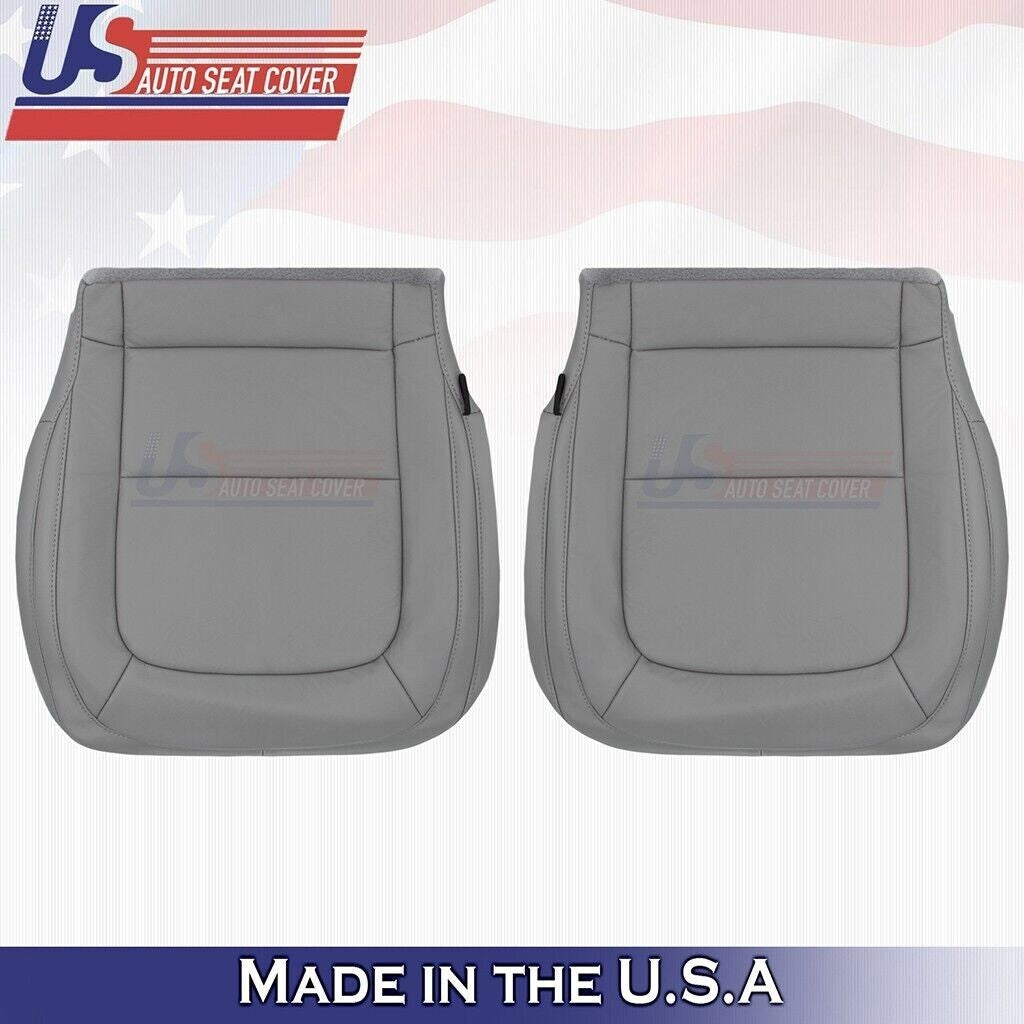 2015 to 2022 For GMC Canyon SLT Front Set Tops &Bottoms Vinyl Seat Cover Gray