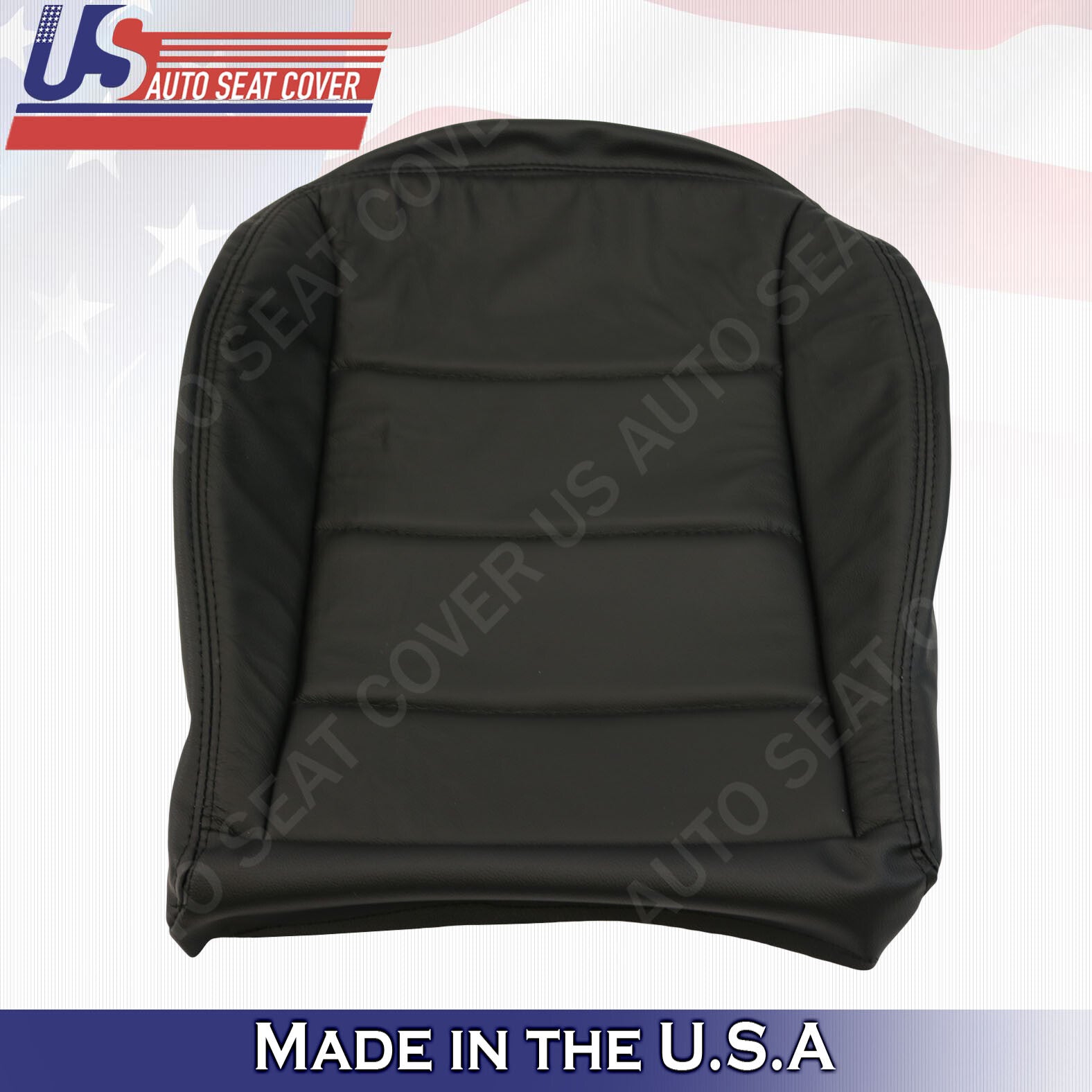 1999 to 2004 Volkswagen Jetta Front Driver Bottom Leather Seat Cover In Black