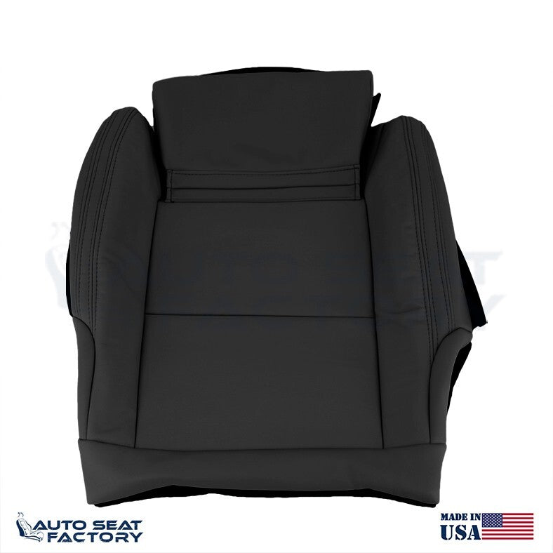 Replacement Fits 2016 - 2019 Mercedes CLA Driver Bottom Black Vinyl Seat Cover