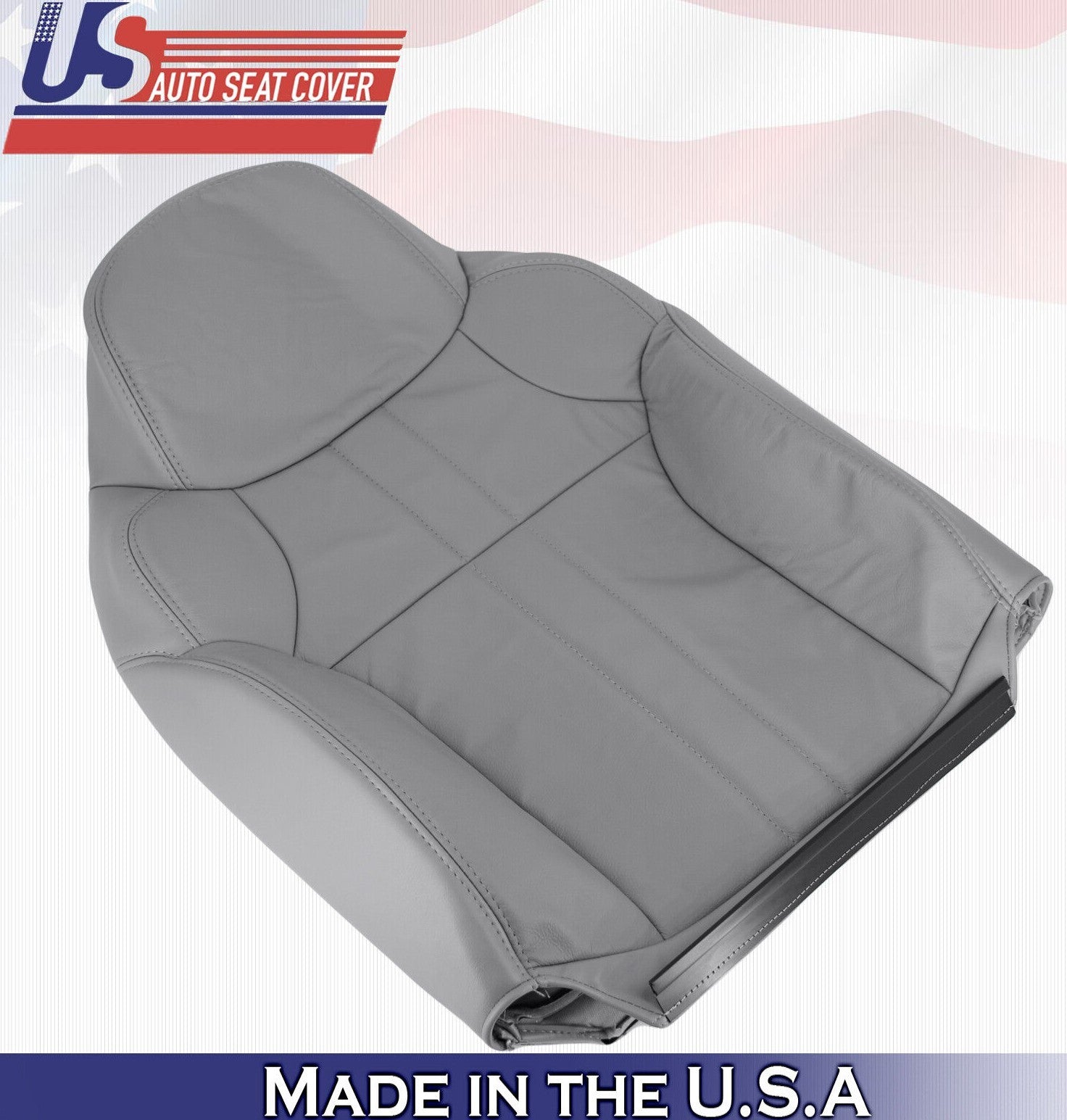 2000 For Ford Excursion Limited XLT Driver Side Top Leather Seat Cover Gray