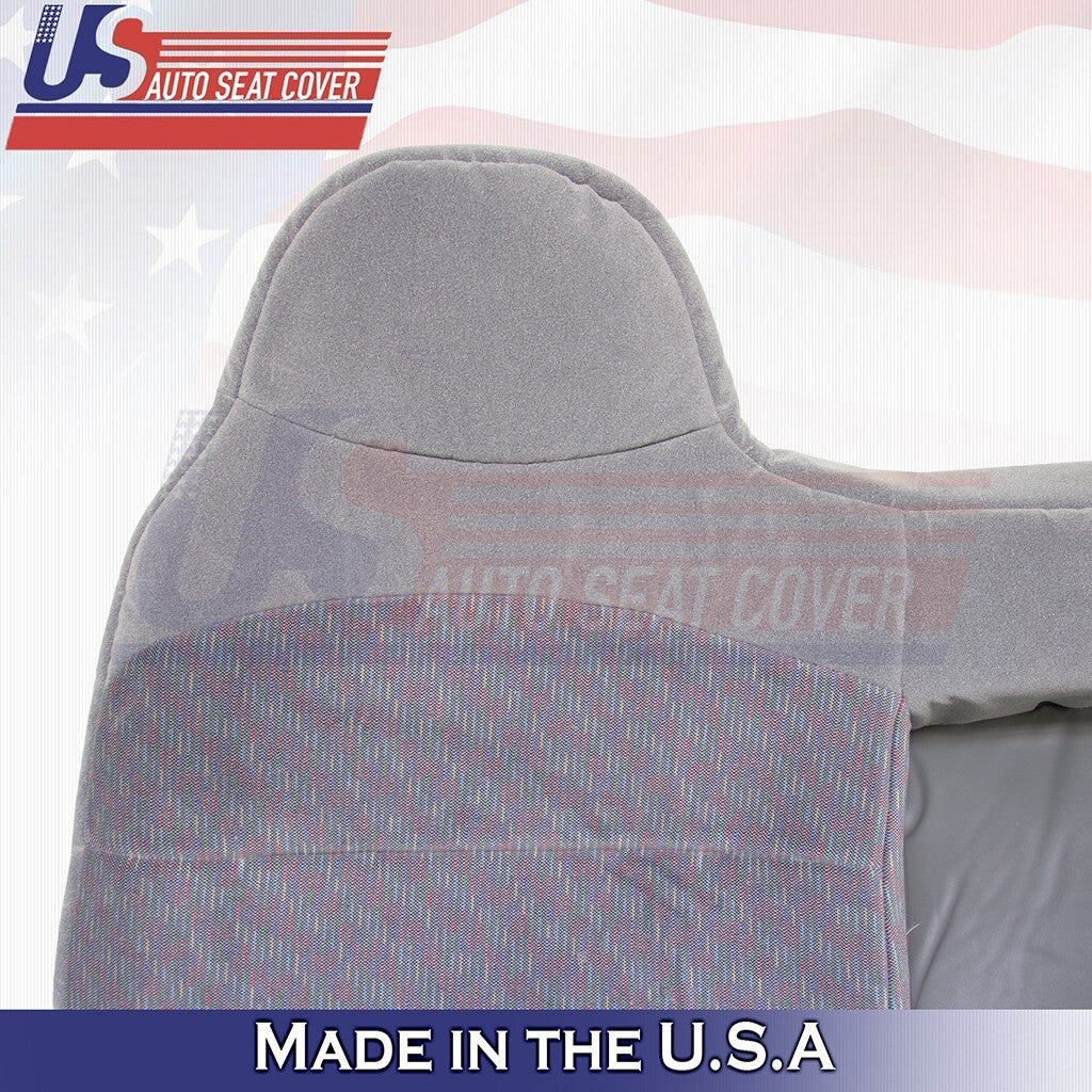 1994 to 1997 Fits Ford F250 F350 XLT Rear Bench Bottom & Top Cloth Cover Gray