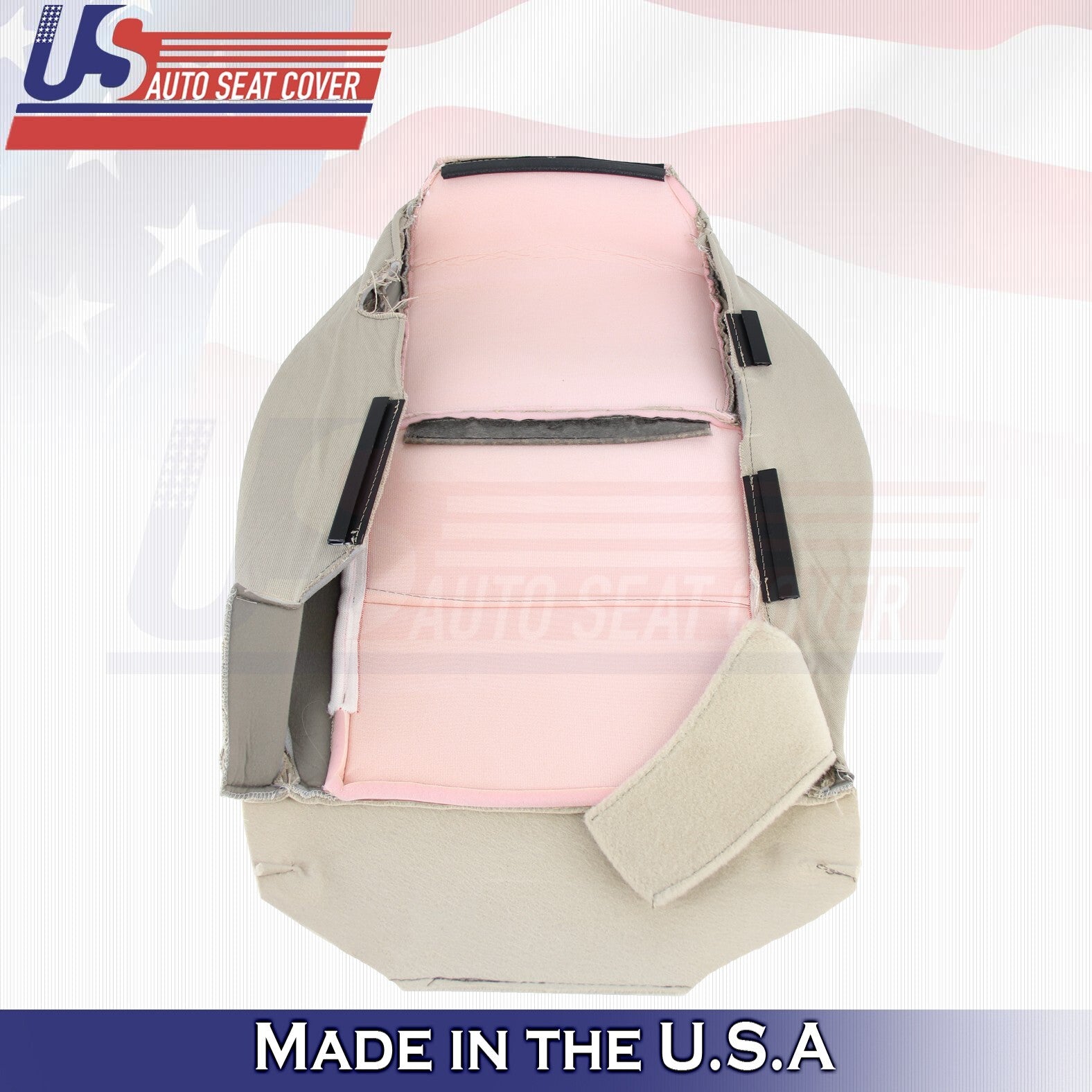 2005 2006 2007 For Ford Mustang Front Driver Side Bottom Cloth Seat Cover Tan