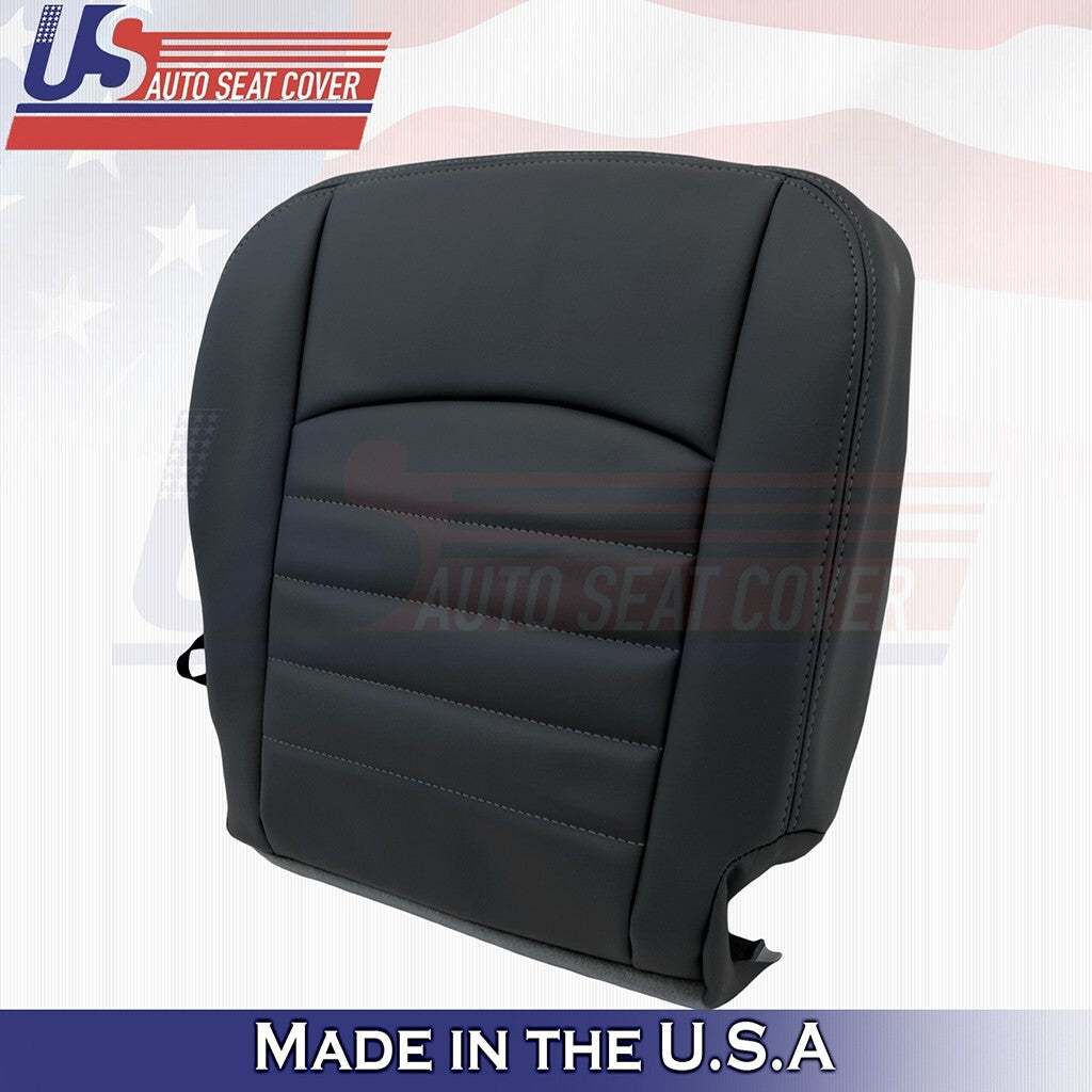 2013 to 2018 Fits Dodge Ram ST Passenger Top & Bottom Vinyl Seat Cover Black