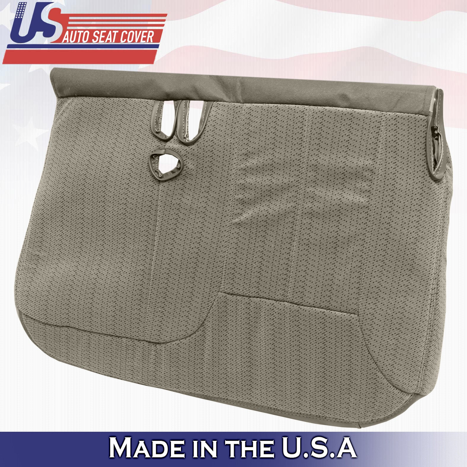 1995 to 1999 For Chevy Silverado Split Bench Bottom Cloth Seat Cover in Tan