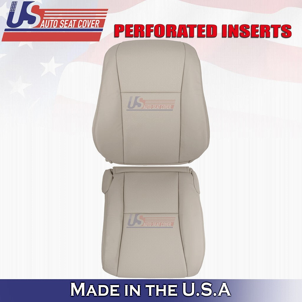 2007 to 2012 For Lexus LS460 Driver Bottom-Top Perf Leather Cover Cashmere Tan