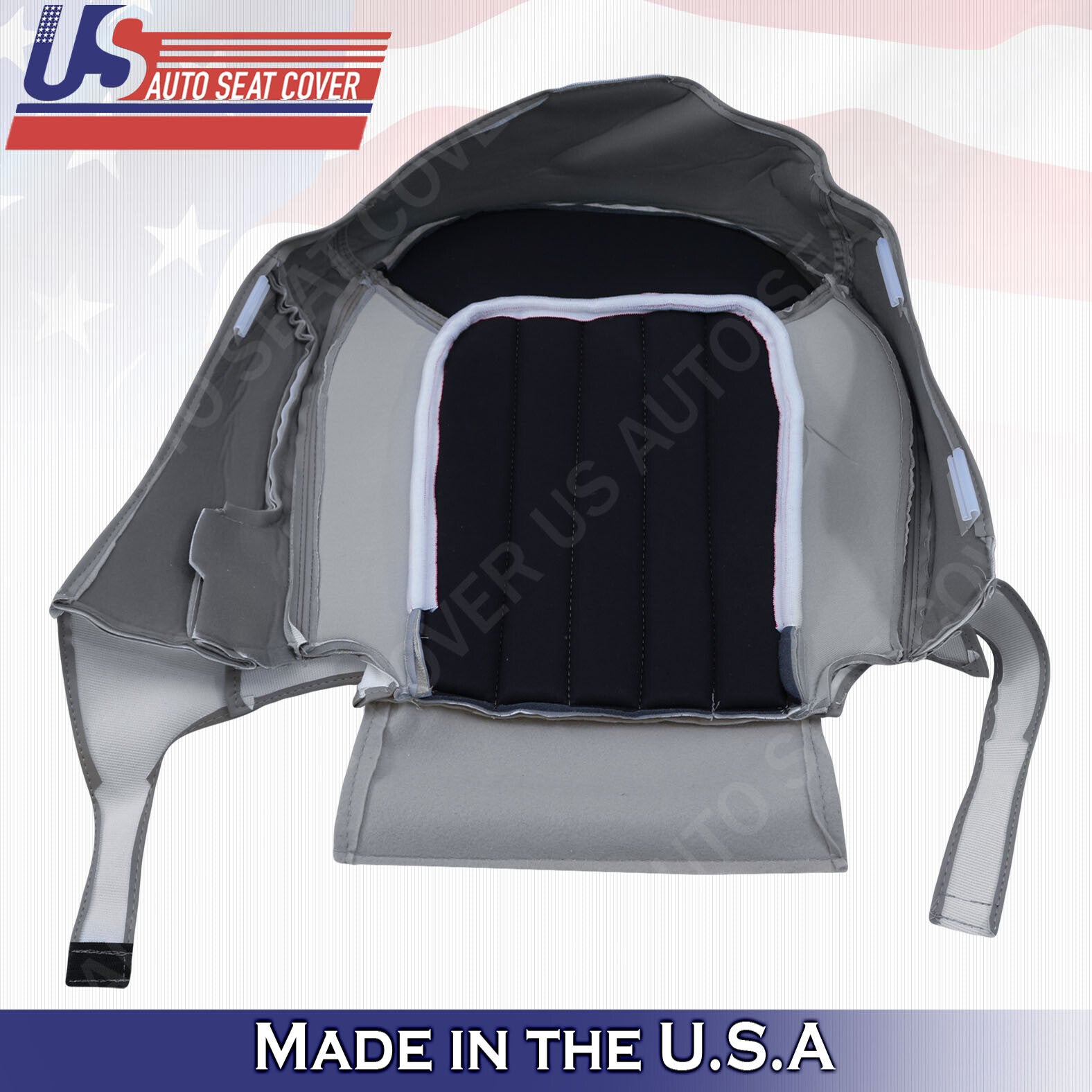 2002 2003 2004 2005 Mercury Mountaineer Driver Bottom Leather Seat Cover GRAY