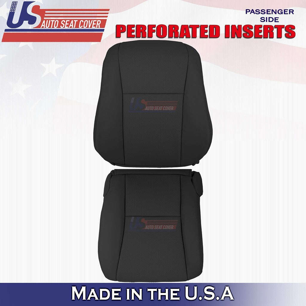 2007 to 2012 For Lexus LS600h Front Set Bottoms &Tops Leather Cover Black