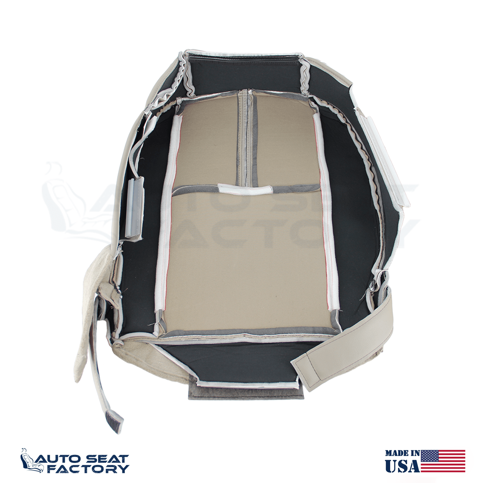 Fits 2010 - 2012 Lincoln MKZ Perforated PASSENGER Bottom Tan Seat Cover