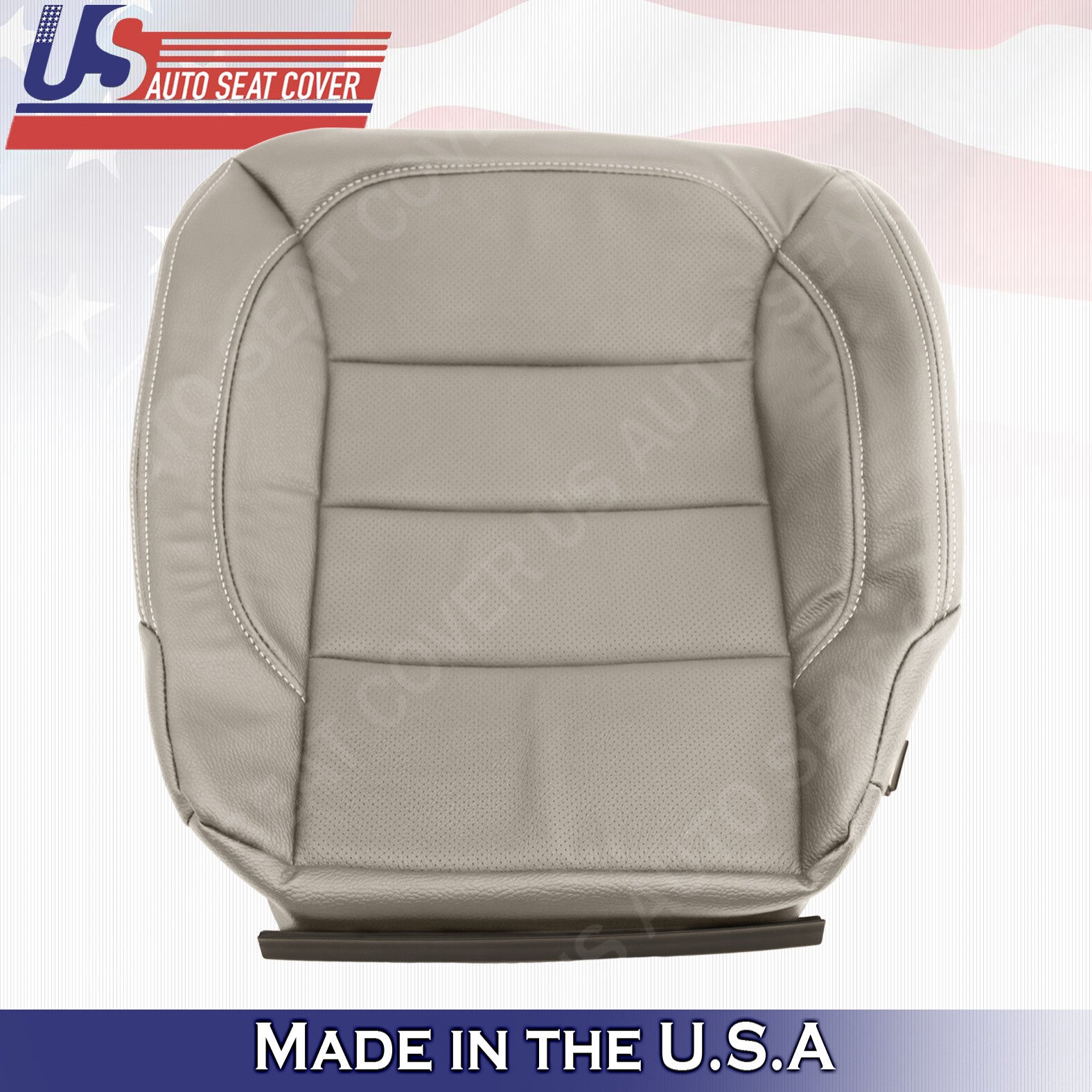 For 2012 2013 2014 Mercedes Benz ML350 Front Bottoms Perf. Leather Cover Gray
